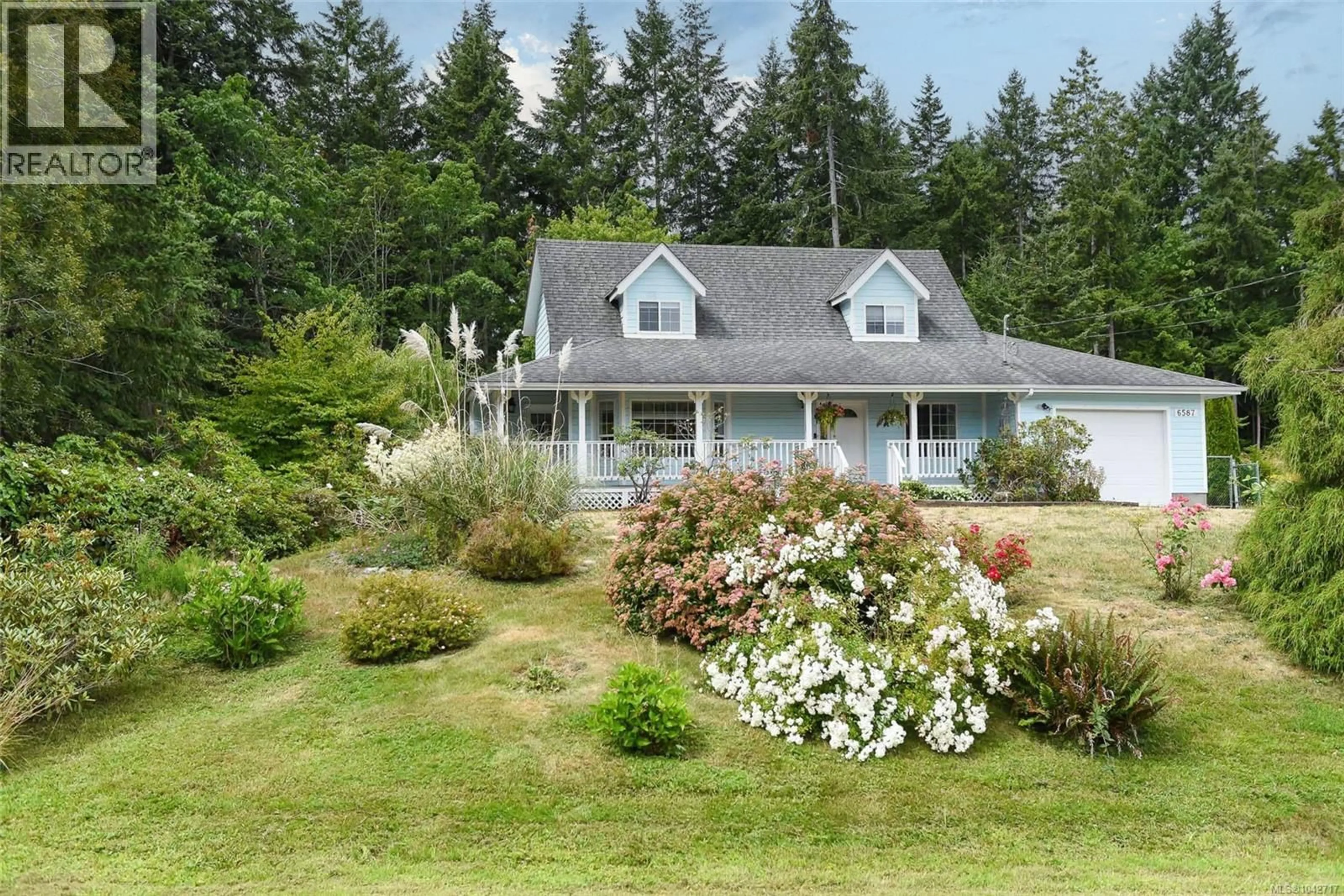 A pic from outside/outdoor area/front of a property/back of a property/a pic from drone, water/lake/river/ocean view for 6587 MYSTERY BEACH ROAD, Fanny Bay British Columbia V0R1W0