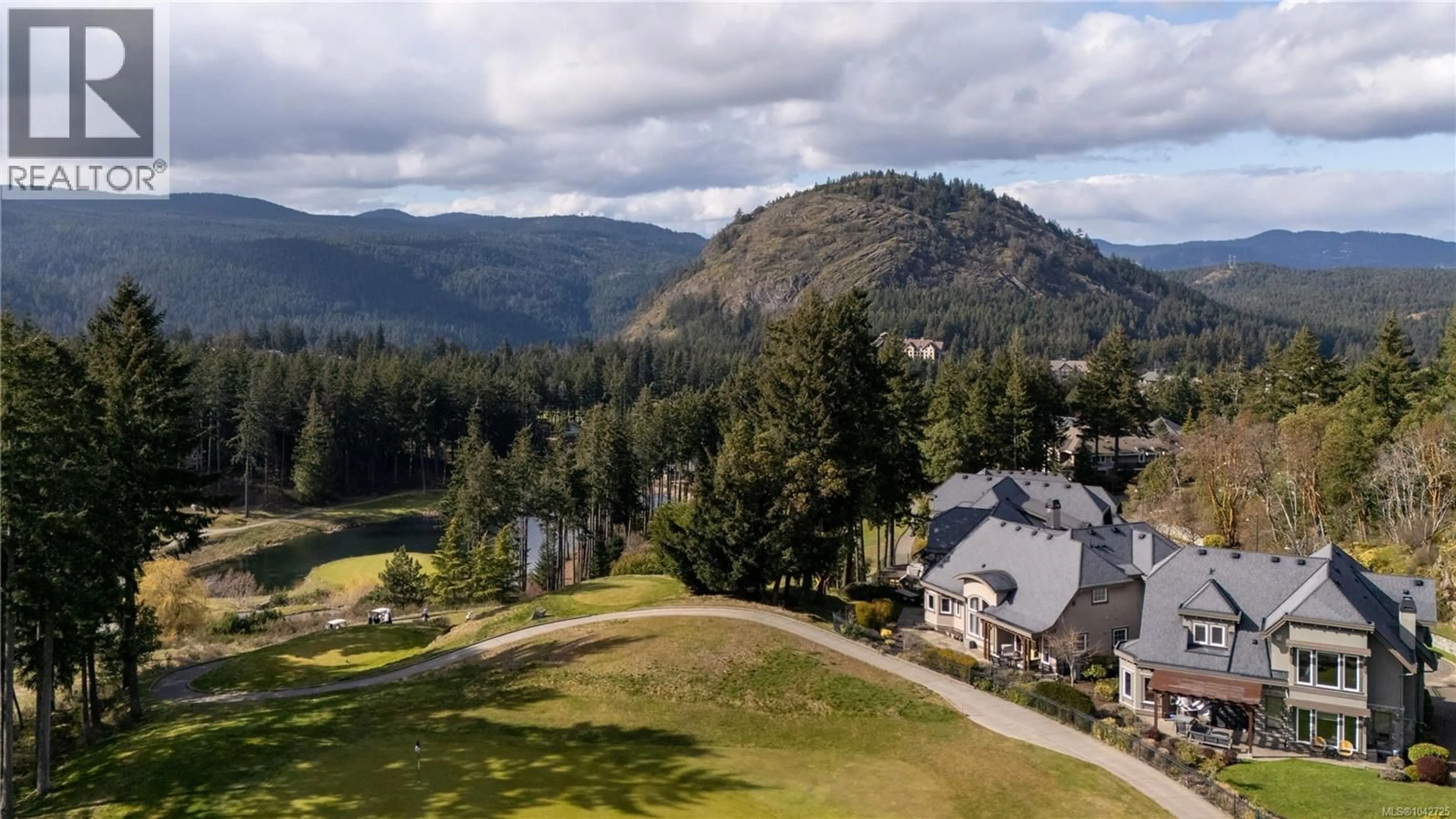 A pic from outside/outdoor area/front of a property/back of a property/a pic from drone, mountain view for 2220 ISLAND FALLS PLACE, Langford British Columbia V9B6V3