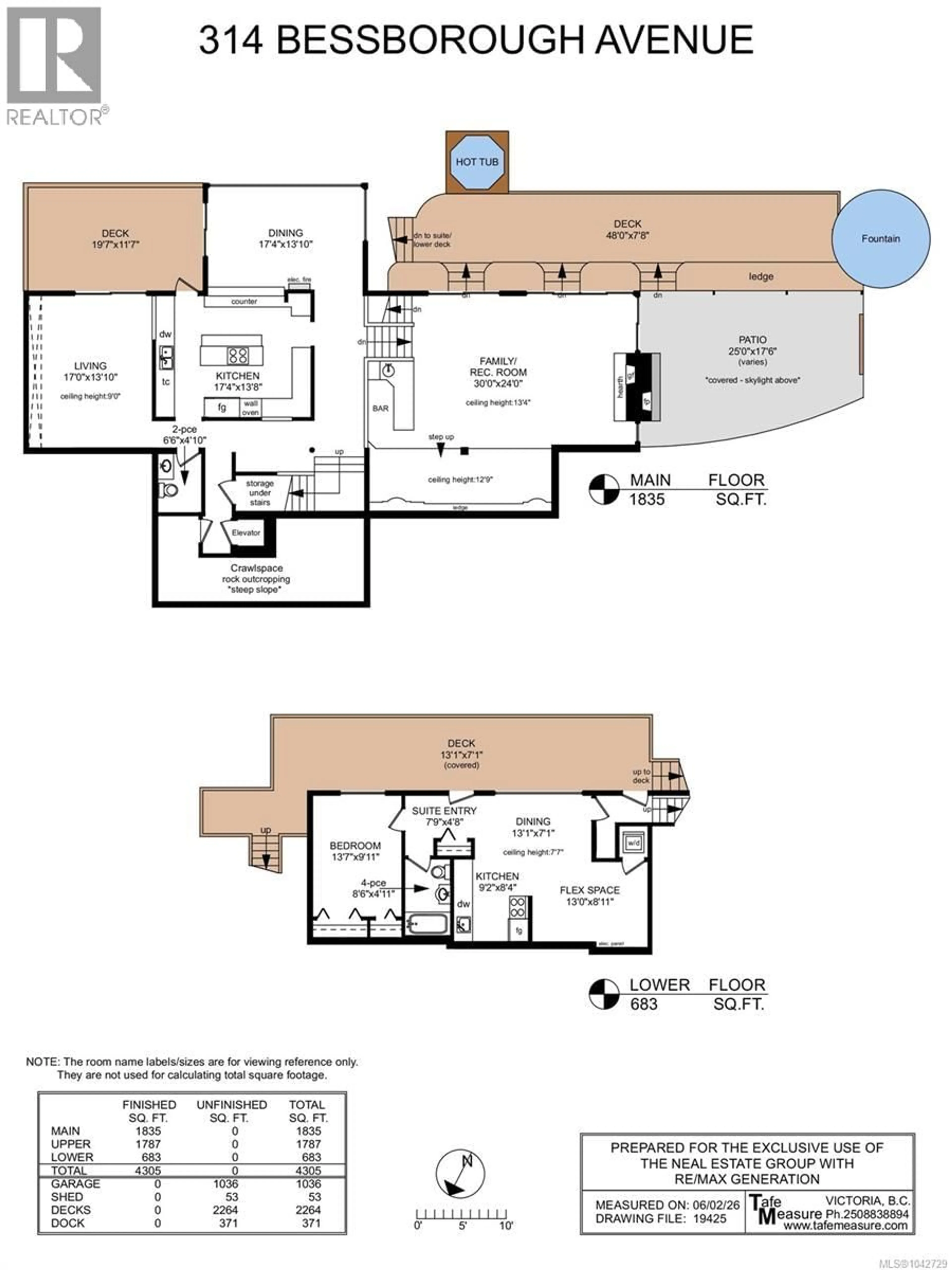 Floor plan for 314 BESSBOROUGH AVENUE, View Royal British Columbia V9B1T7