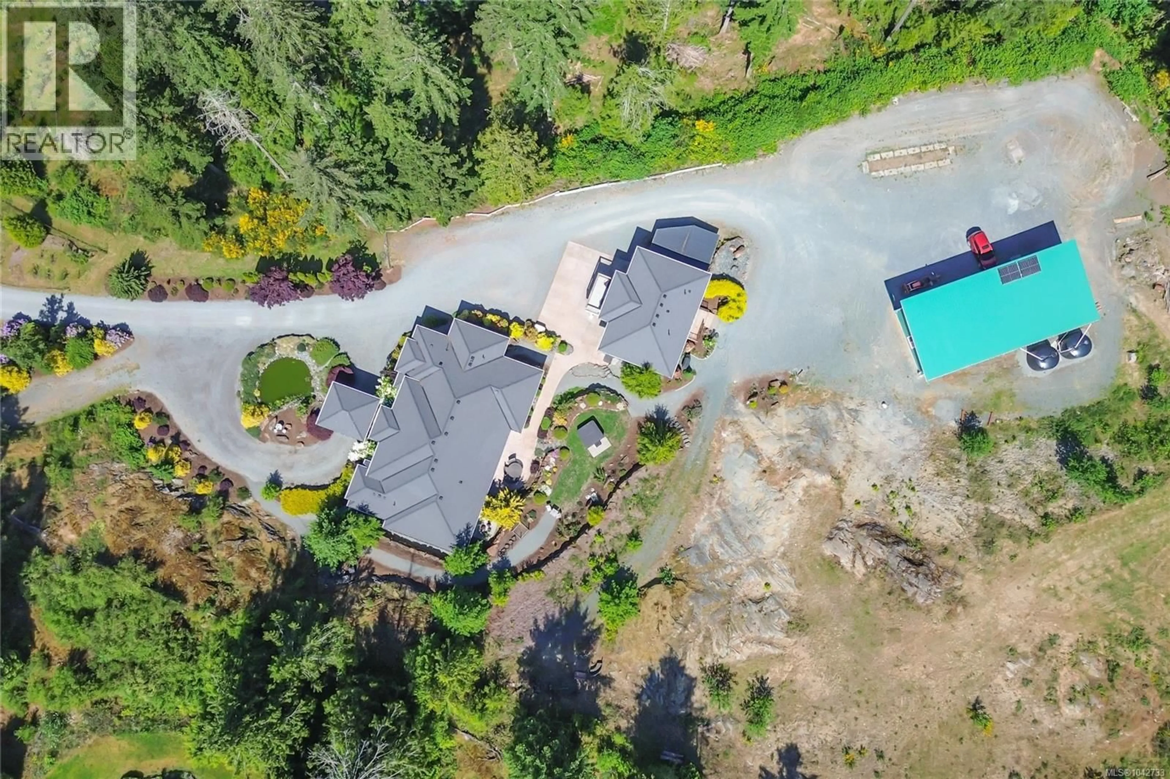 A pic from outside/outdoor area/front of a property/back of a property/a pic from drone, unknown for 7487 RELKE ROAD, Duncan British Columbia V9L6A7