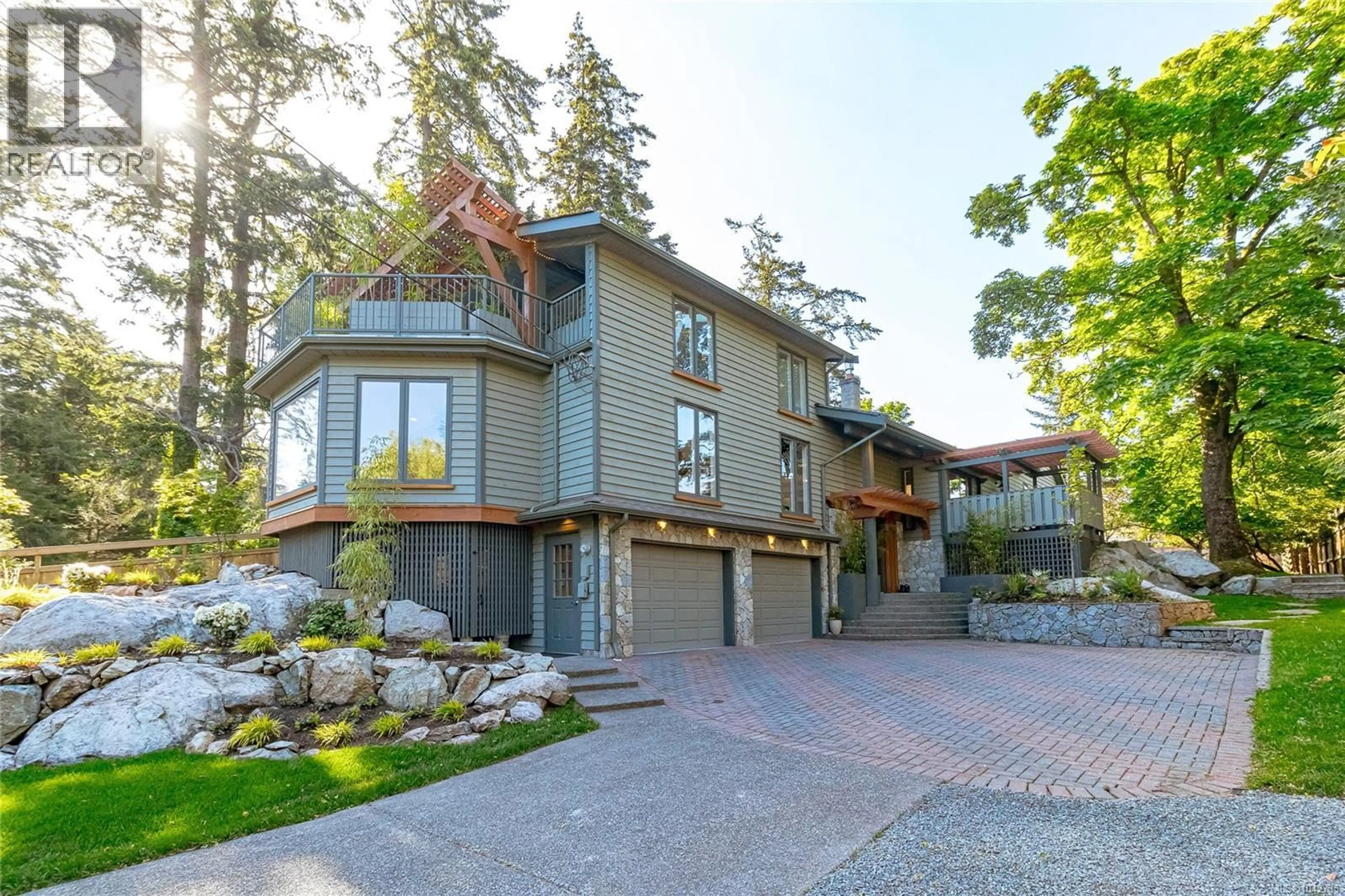 Home with brick exterior material, street for 4906 CORDOVA BAY ROAD, Saanich British Columbia V8Y2J5