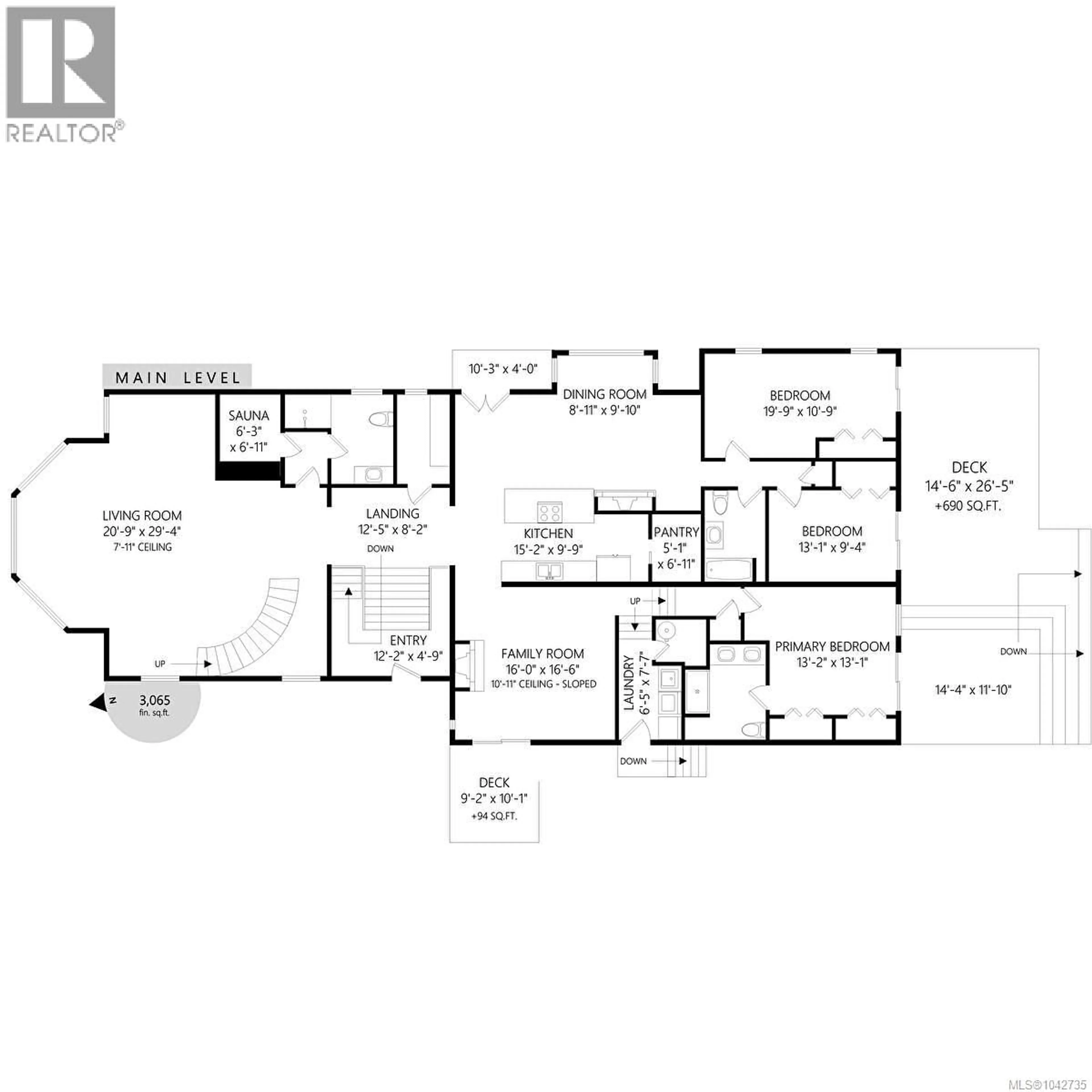 Floor plan for 4906 CORDOVA BAY ROAD, Saanich British Columbia V8Y2J5