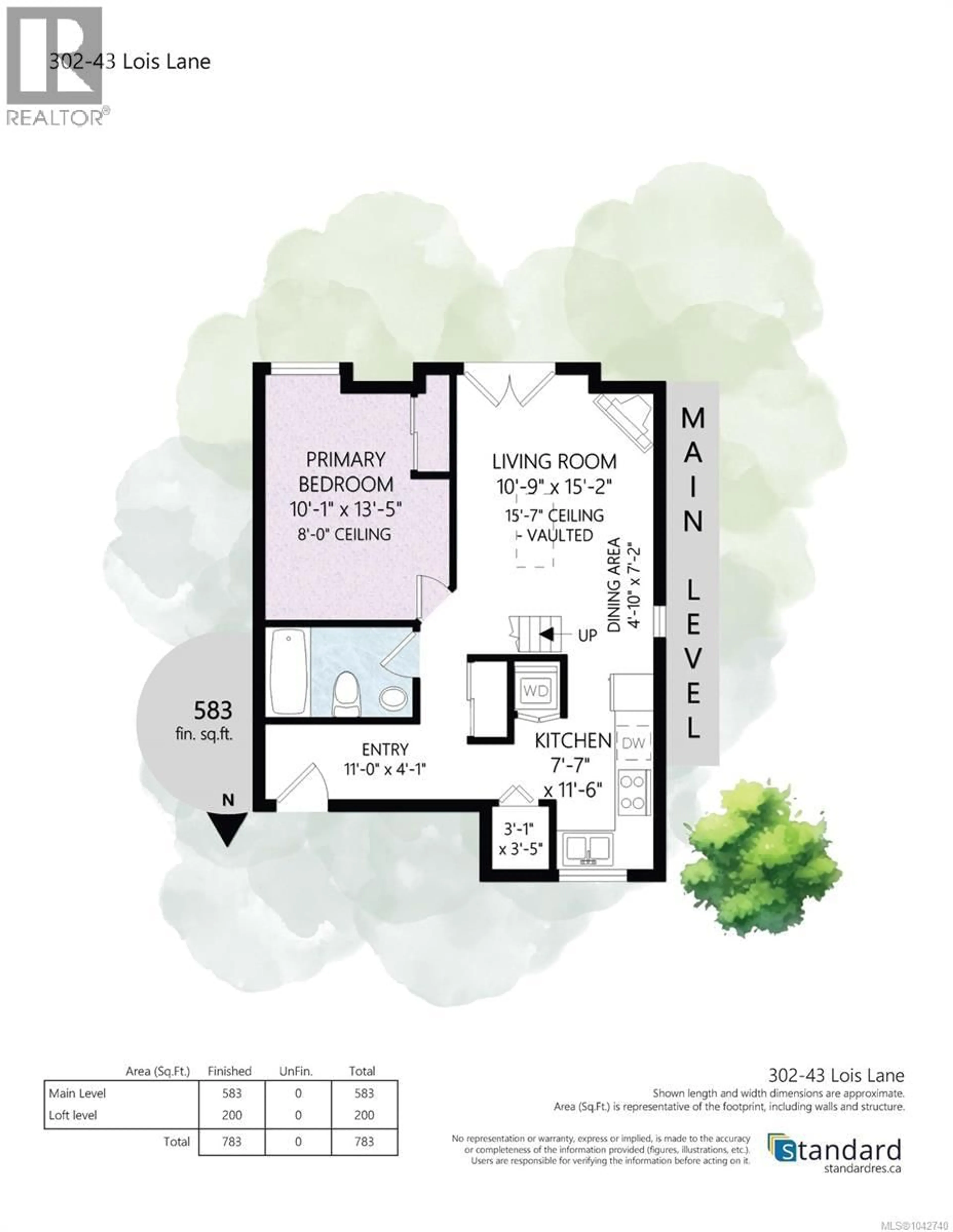Floor plan for 302 - 43 LOIS LANE, Duncan British Columbia V9L5H4