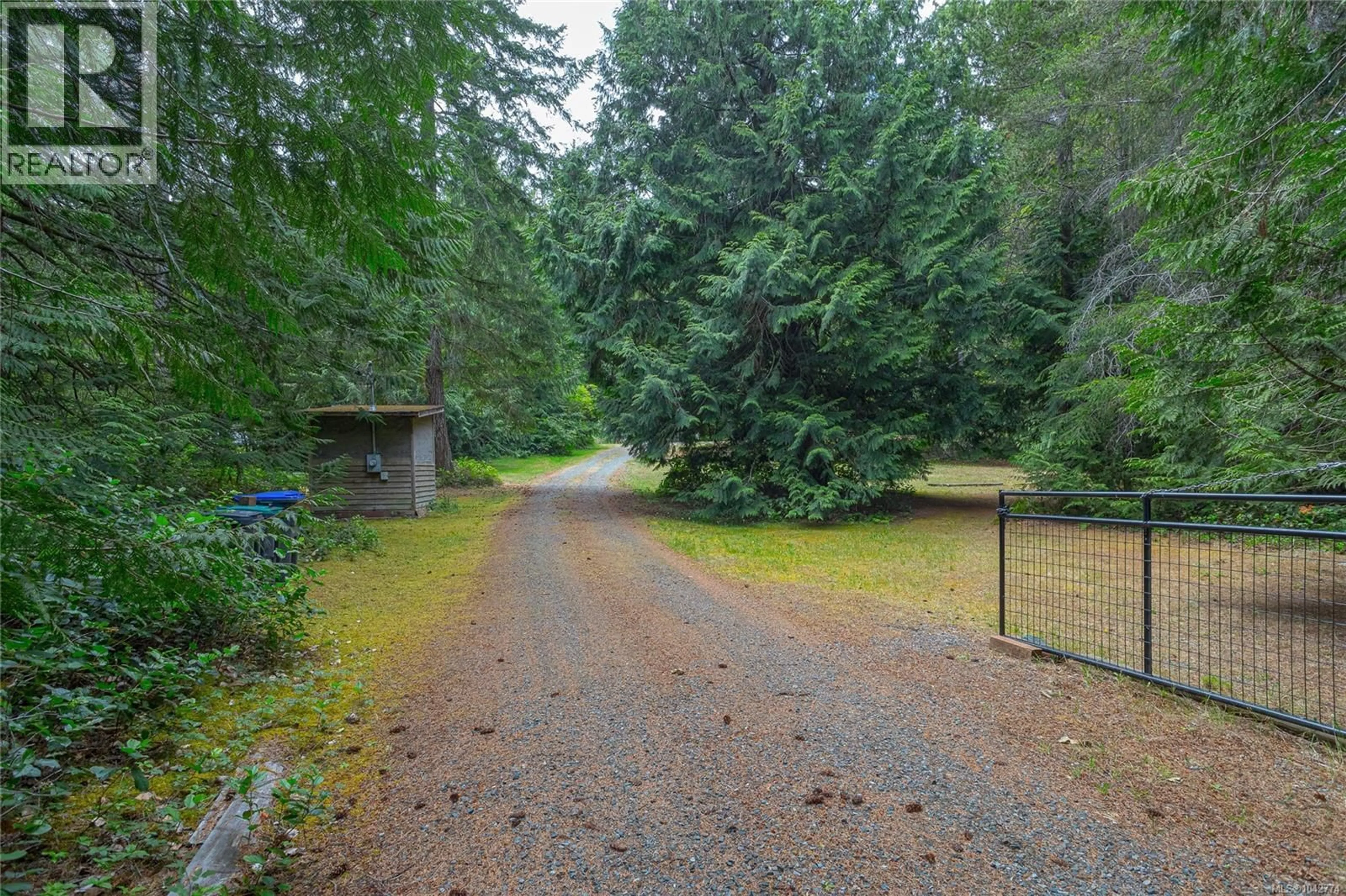 A pic from outside/outdoor area/front of a property/back of a property/a pic from drone, forest/trees view for 740 SPIDER LAKE ROAD, Qualicum Beach British Columbia V9K2L7
