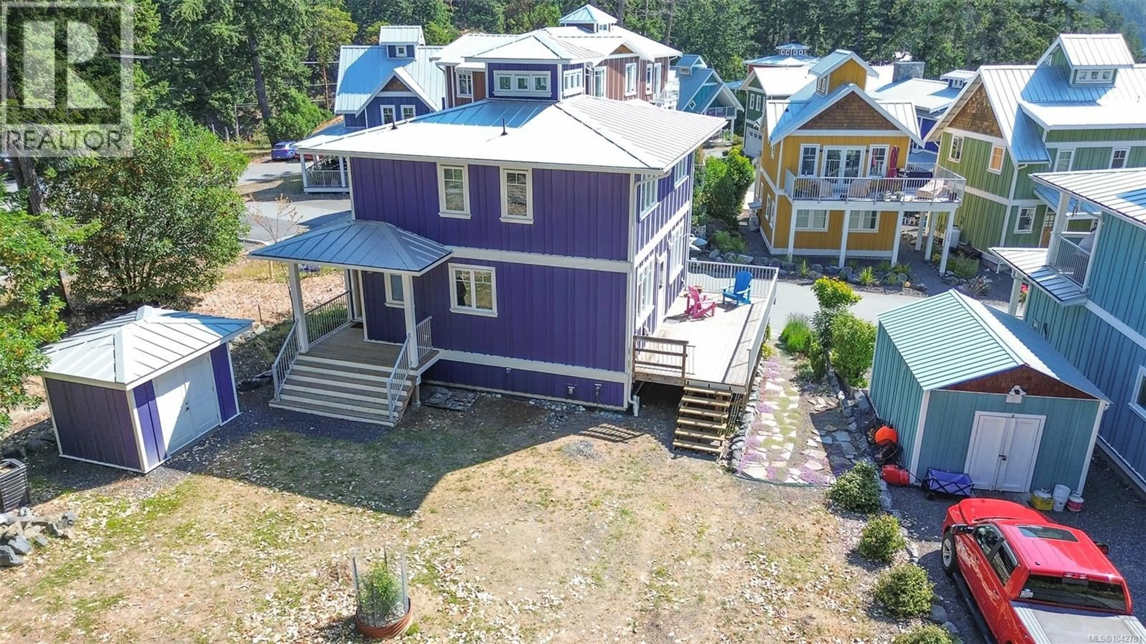 A pic from outside/outdoor area/front of a property/back of a property/a pic from drone, building for 1104 SPIRIT BAY ROAD, Sooke British Columbia V9Z1N6