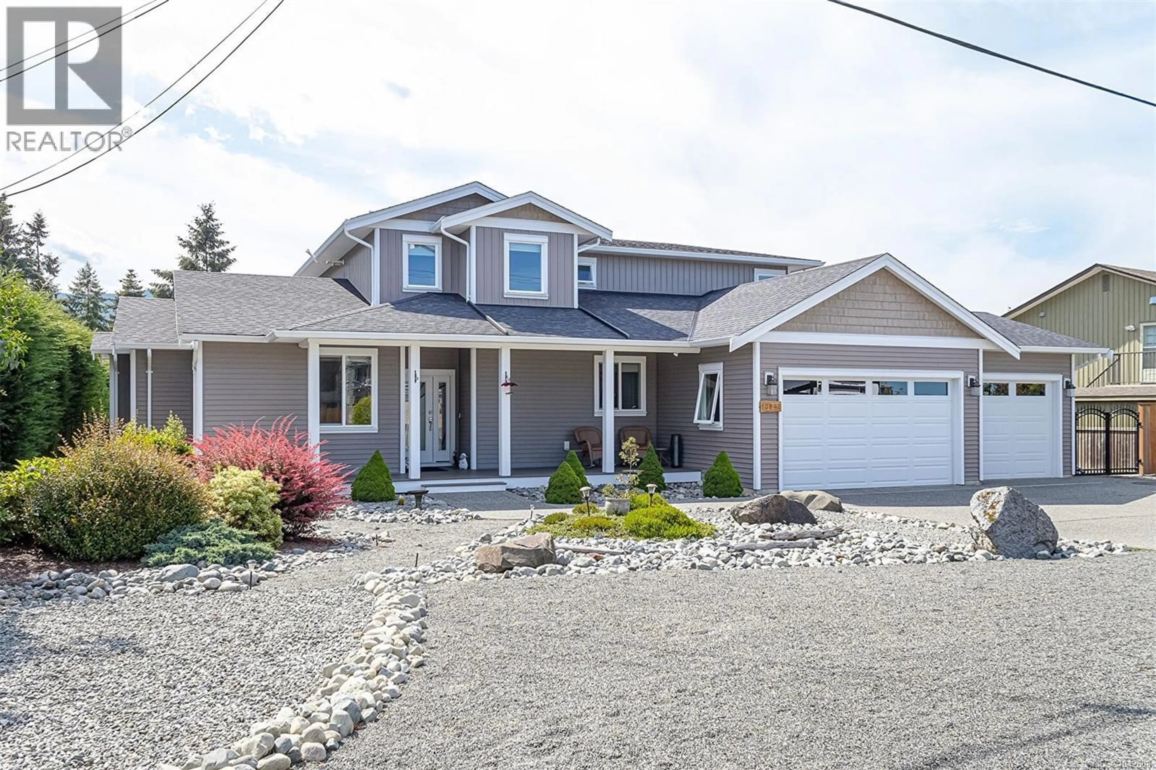 Home with vinyl exterior material, street for 10842 WILCOX ROAD, Saltair British Columbia V9G1A9
