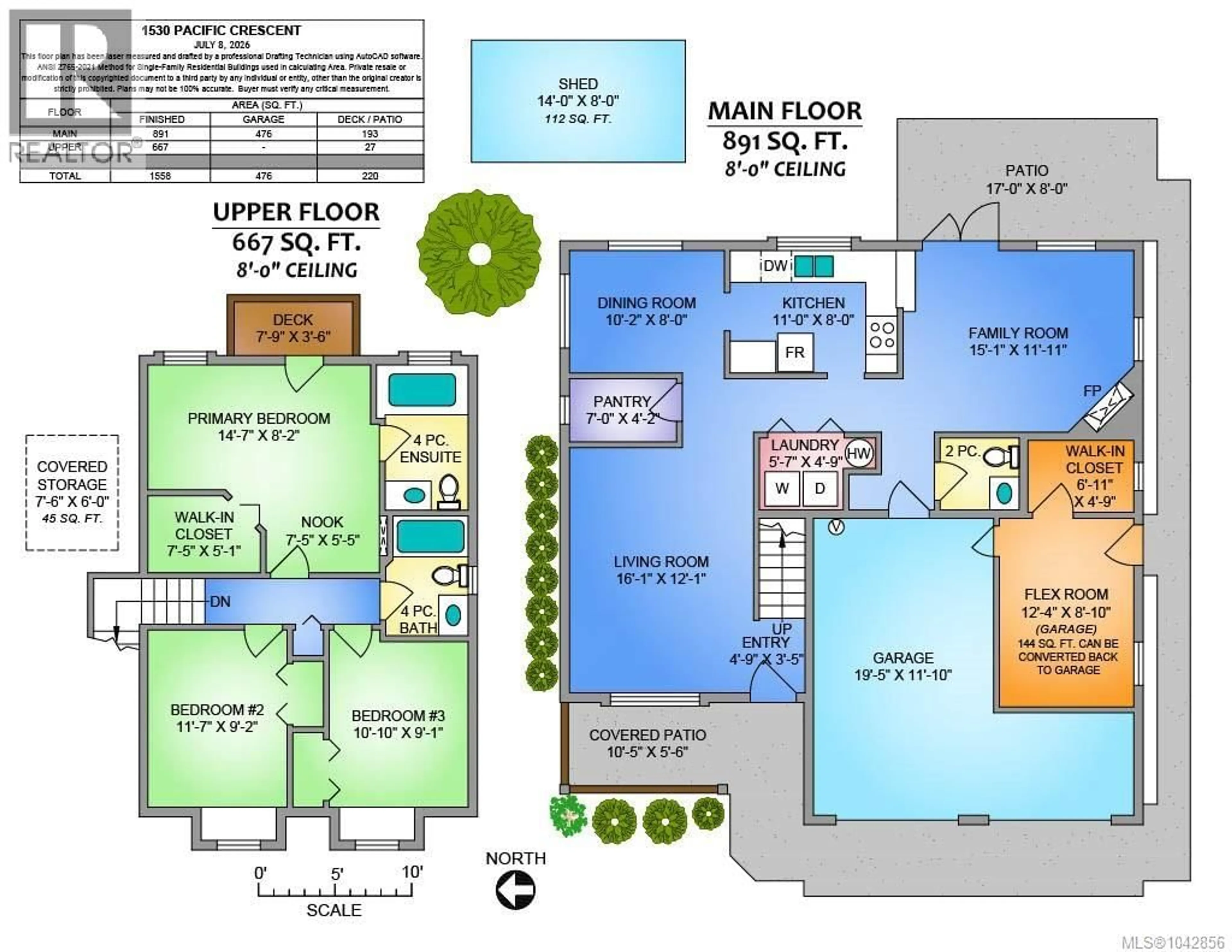 Floor plan for 1530 PACIFIC CRESCENT, French Creek British Columbia V9P1X6