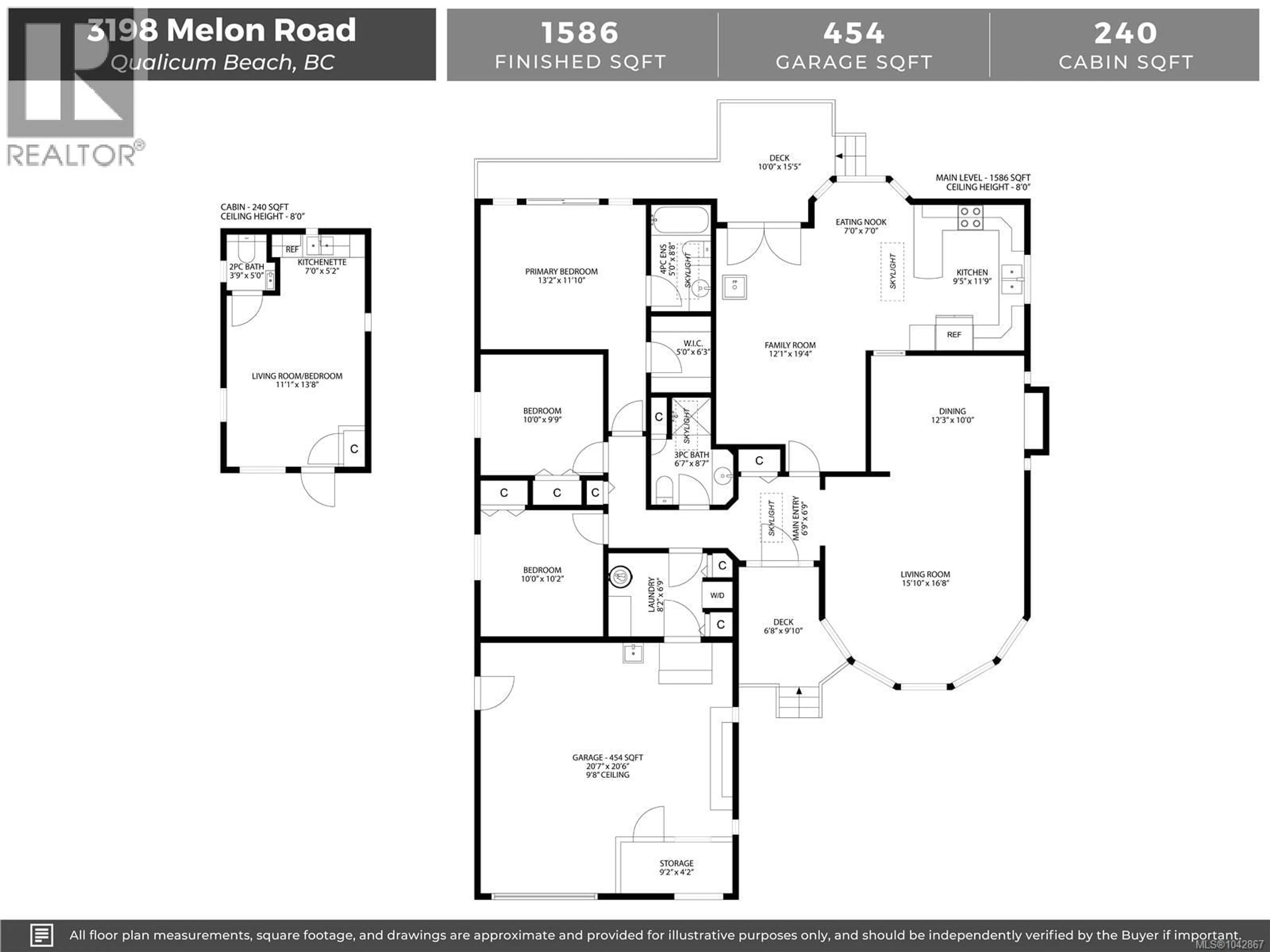 Floor plan for 3198 MELON ROAD, Hilliers British Columbia V9K2J5