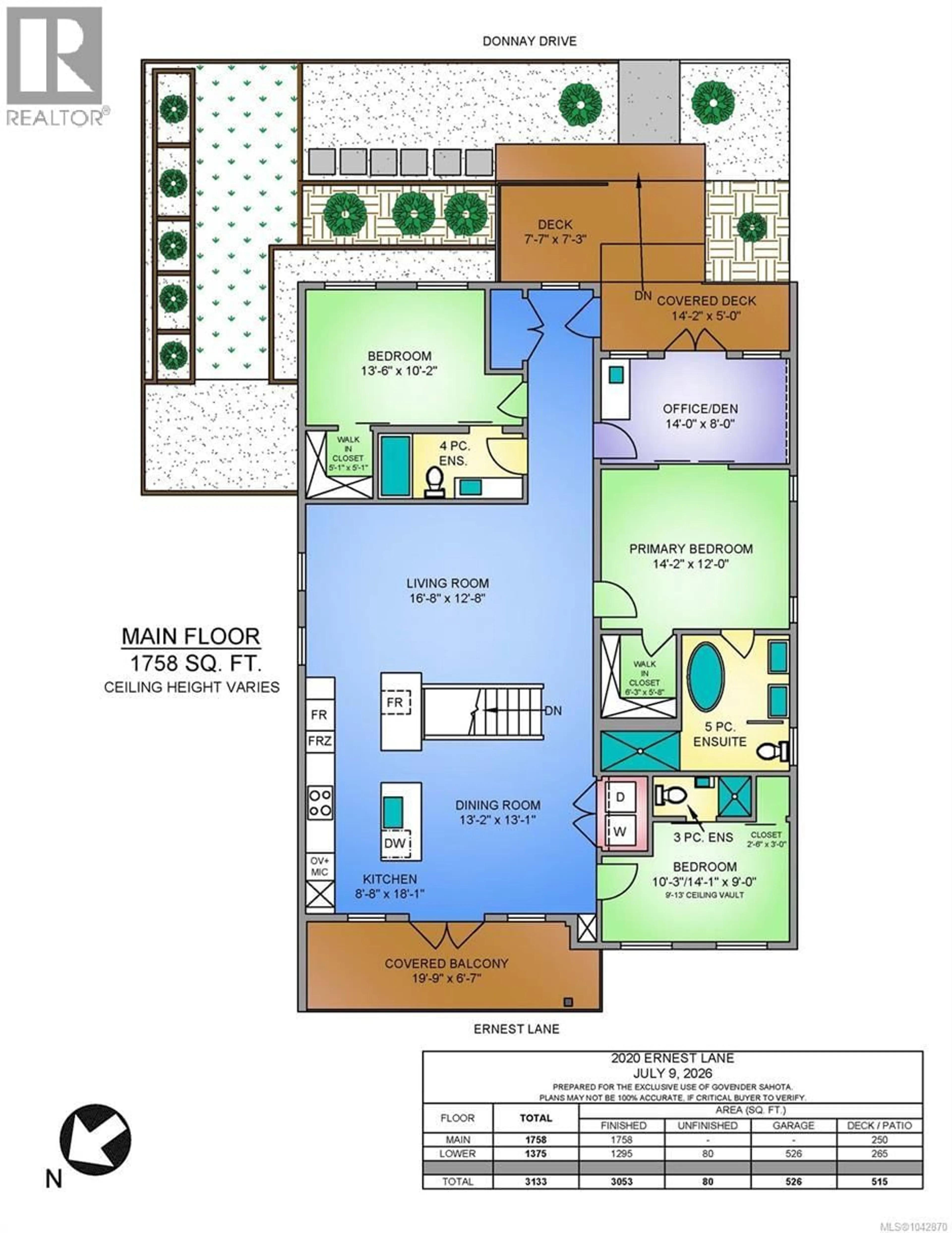 Floor plan for 2020 ERNEST LANE, Duncan British Columbia V9L0H1