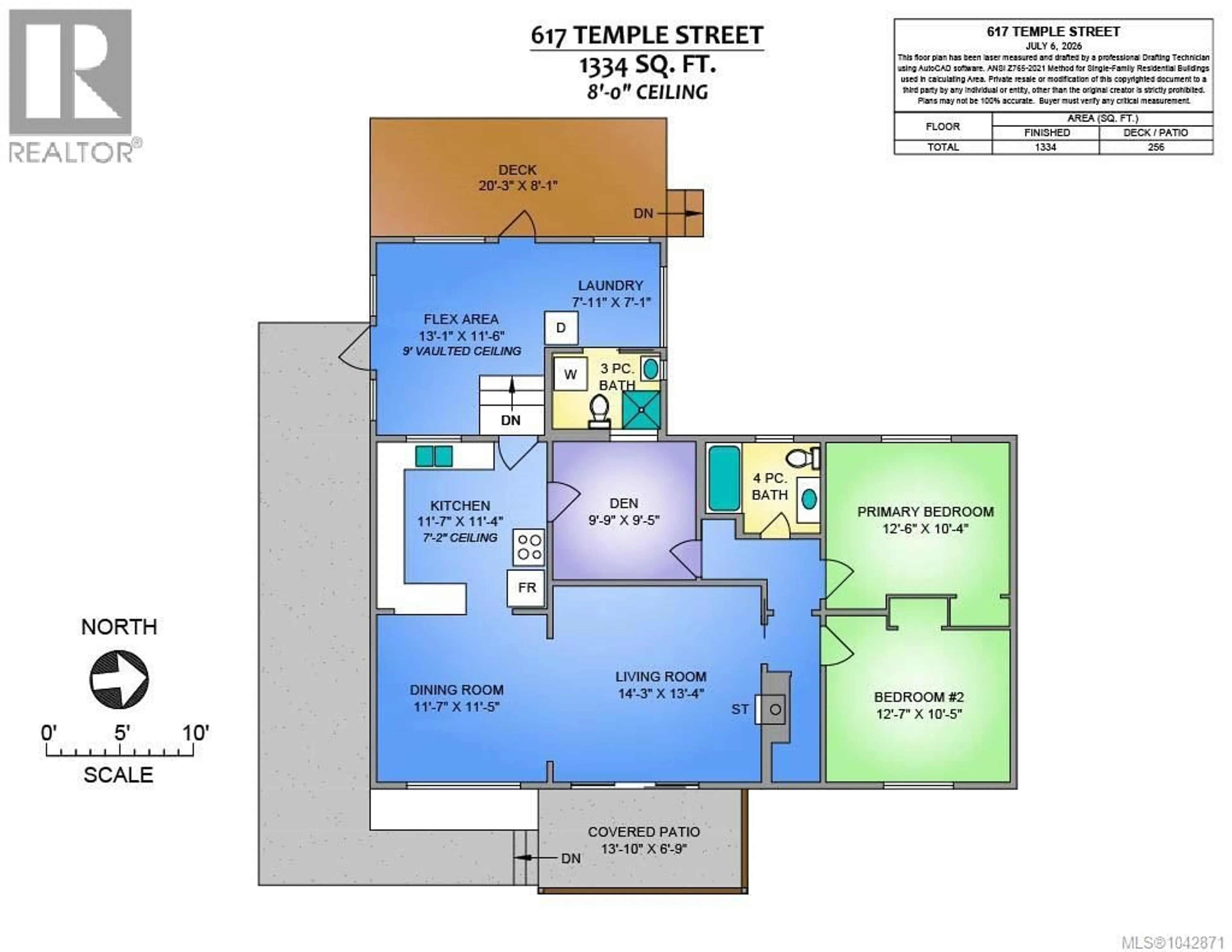 Floor plan for 617 TEMPLE STREET, Parksville British Columbia V9P1A5