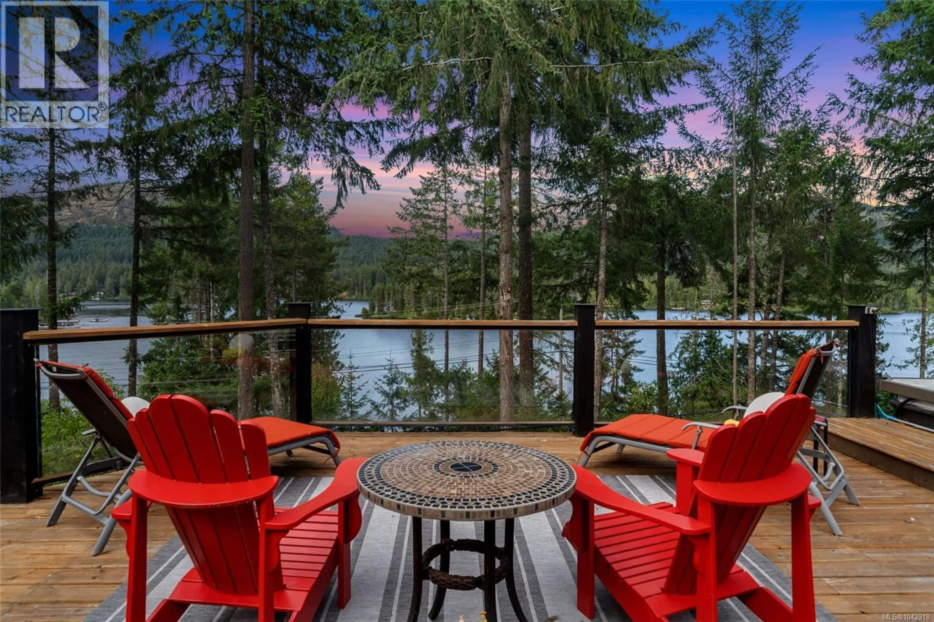 Patio, water/lake/river/ocean view for 1874 WEST SHAWNIGAN LAKE ROAD, Shawnigan Lake British Columbia V0R2W3