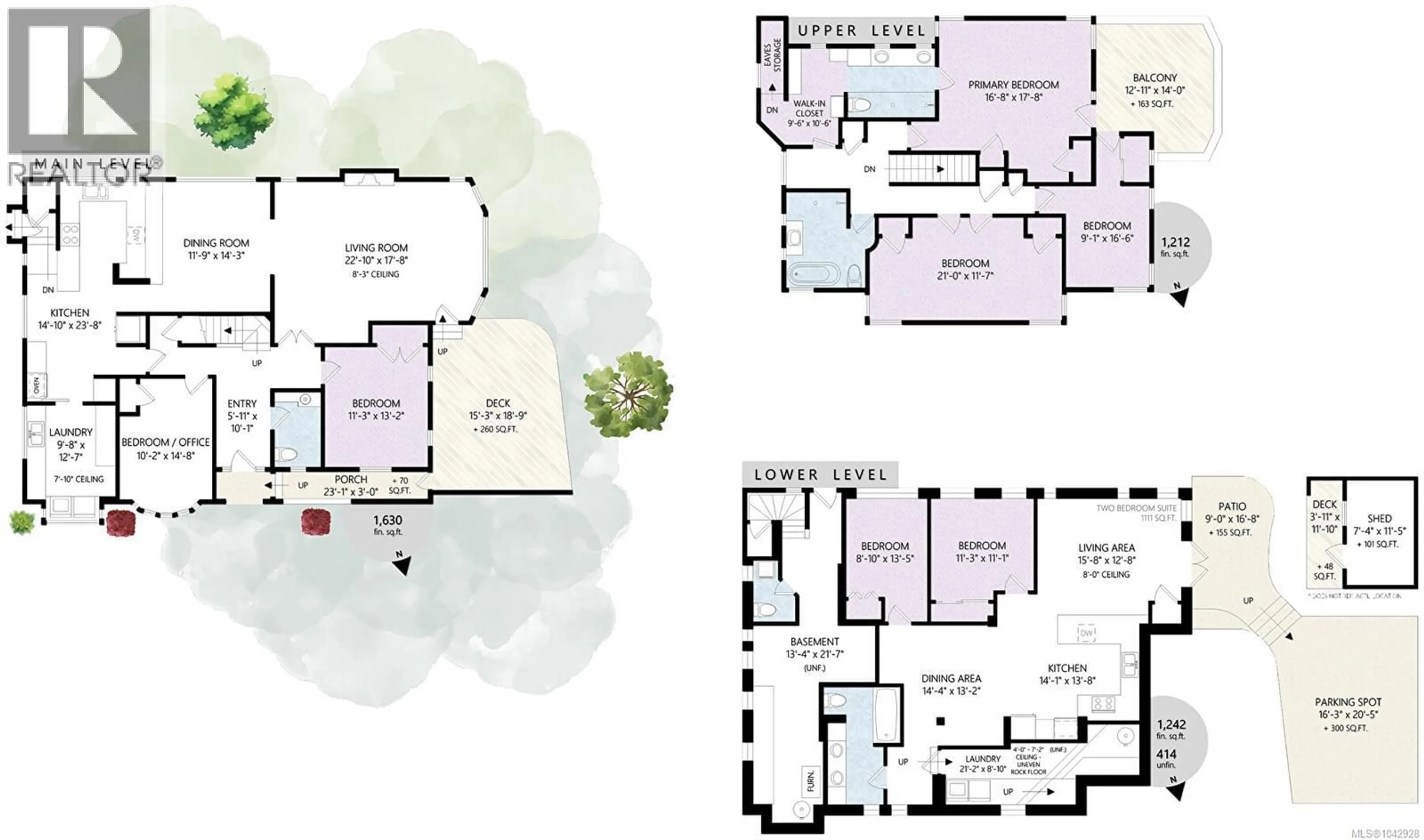 Floor plan for 1 BRIAR PLACE, Victoria British Columbia V8S3J5