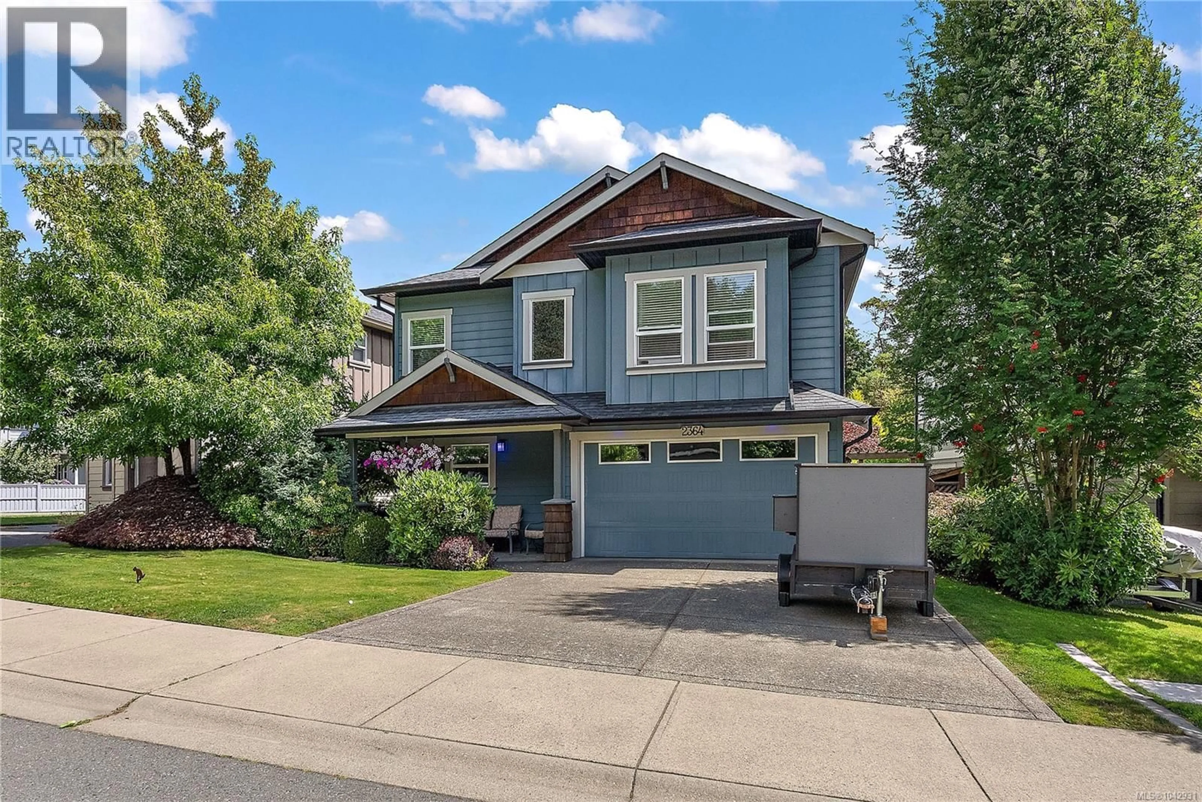 Home with vinyl exterior material, street for 2364 CHILCO ROAD, View Royal British Columbia V8Z3K6