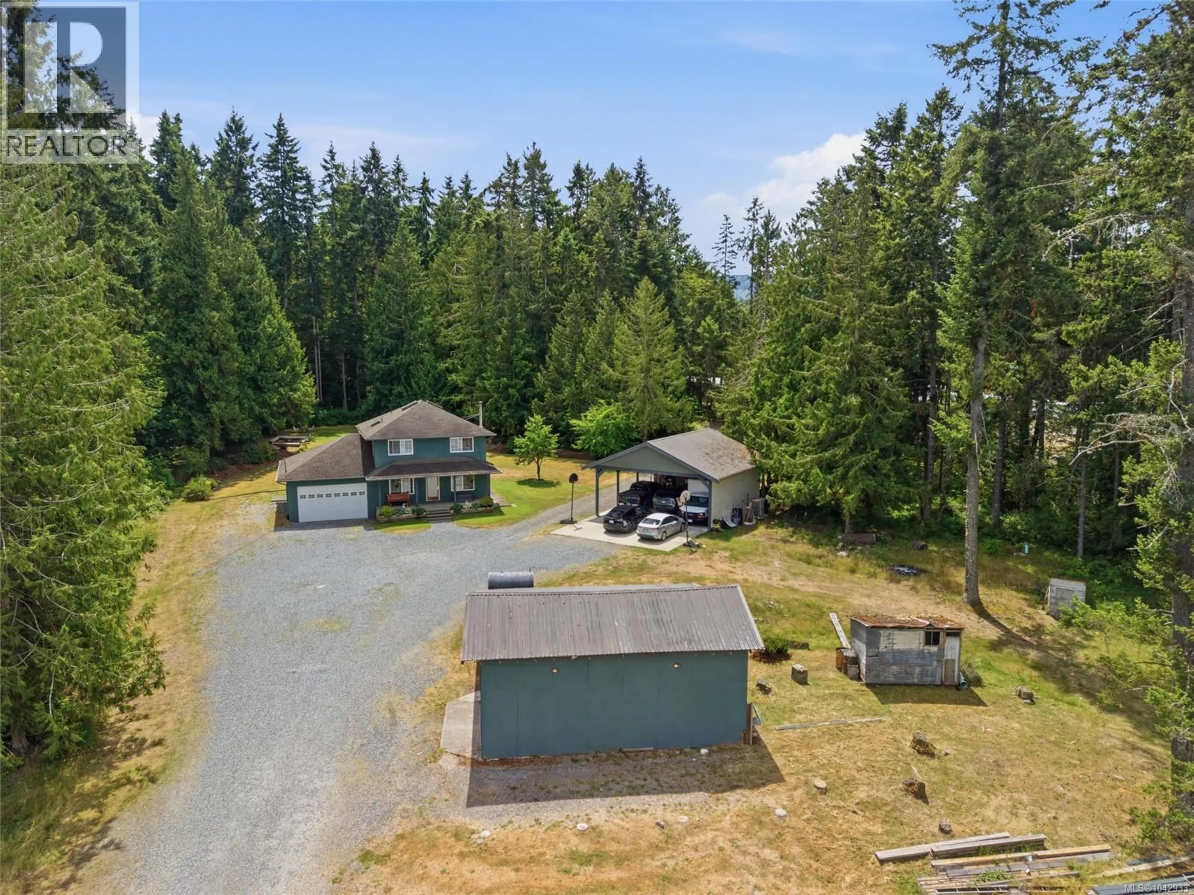 A pic from outside/outdoor area/front of a property/back of a property/a pic from drone, unknown for 1755 WHIBLEY ROAD, Errington British Columbia V0R1M0