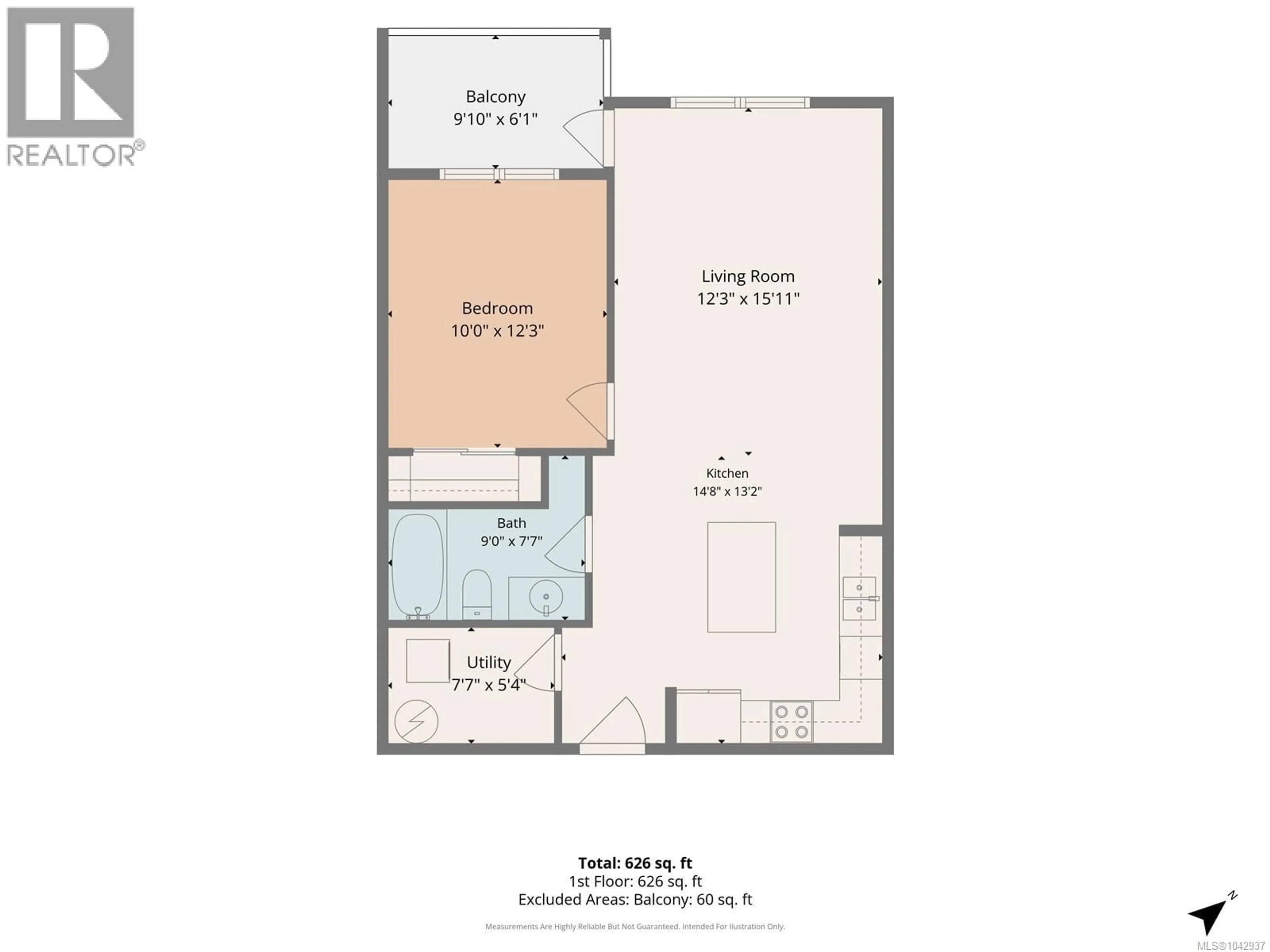 Floor plan for 113 - 4810 CEDAR RIDGE PLACE, Nanaimo British Columbia V9T0M7