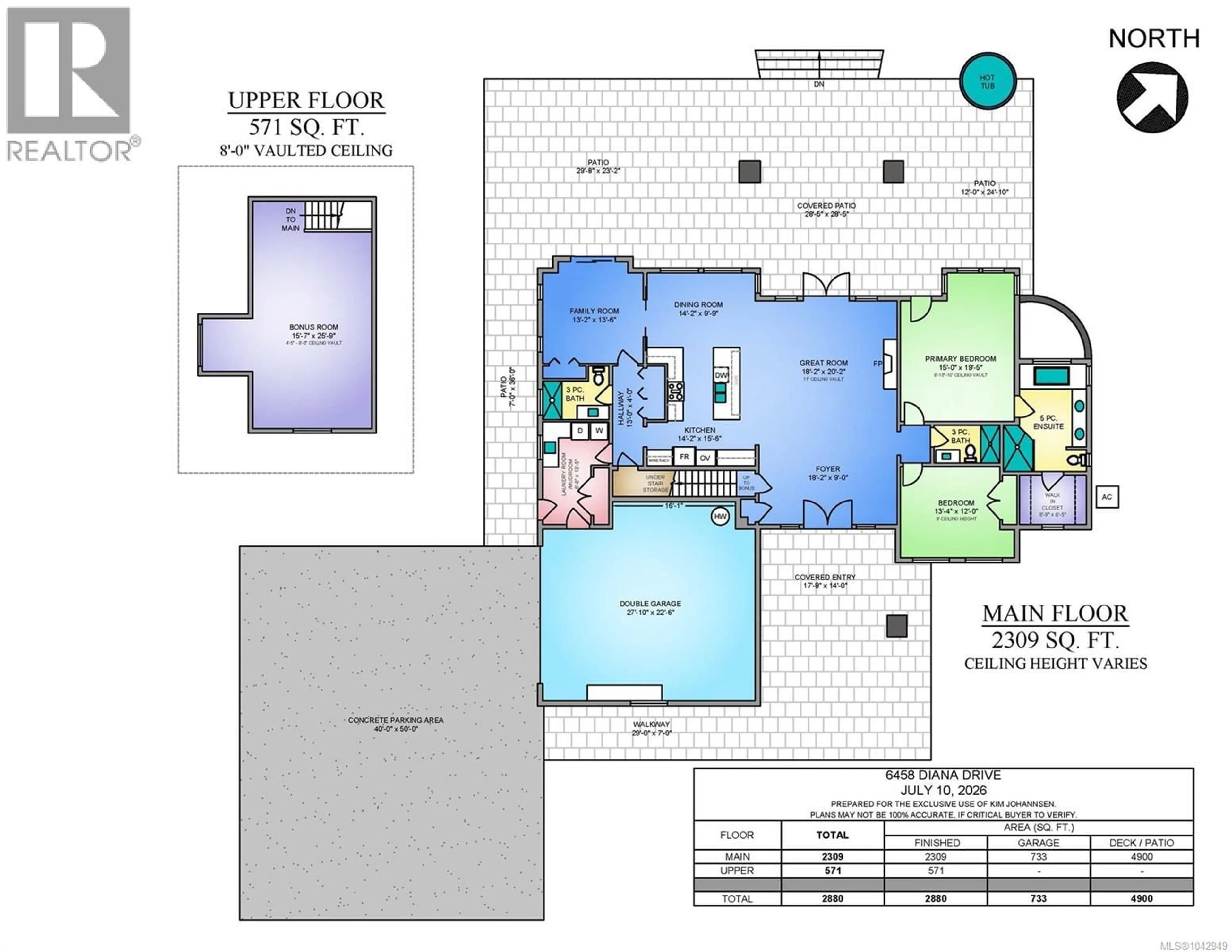 Floor plan for 6458 DIANA DRIVE, Duncan British Columbia V9L5V3