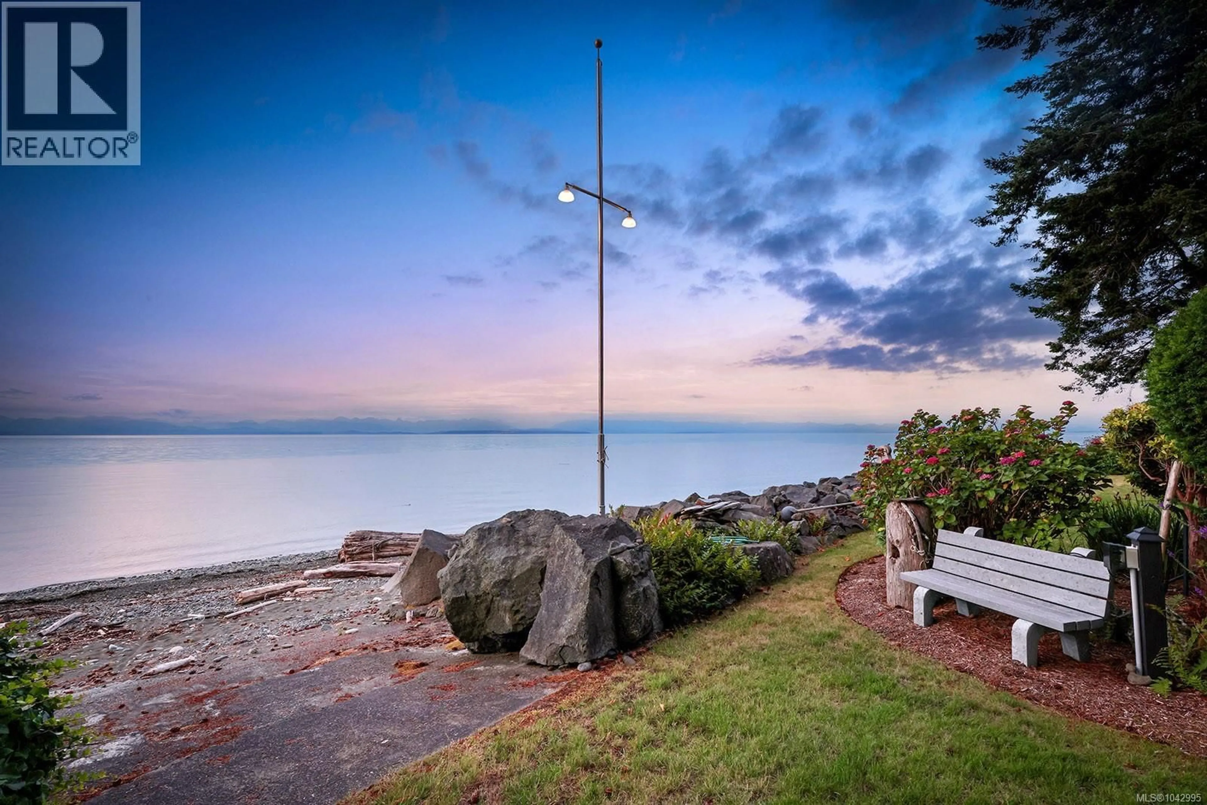Patio, water/lake/river/ocean view for 2288 OYSTER GARDEN ROAD, Oyster River British Columbia V9H1E7
