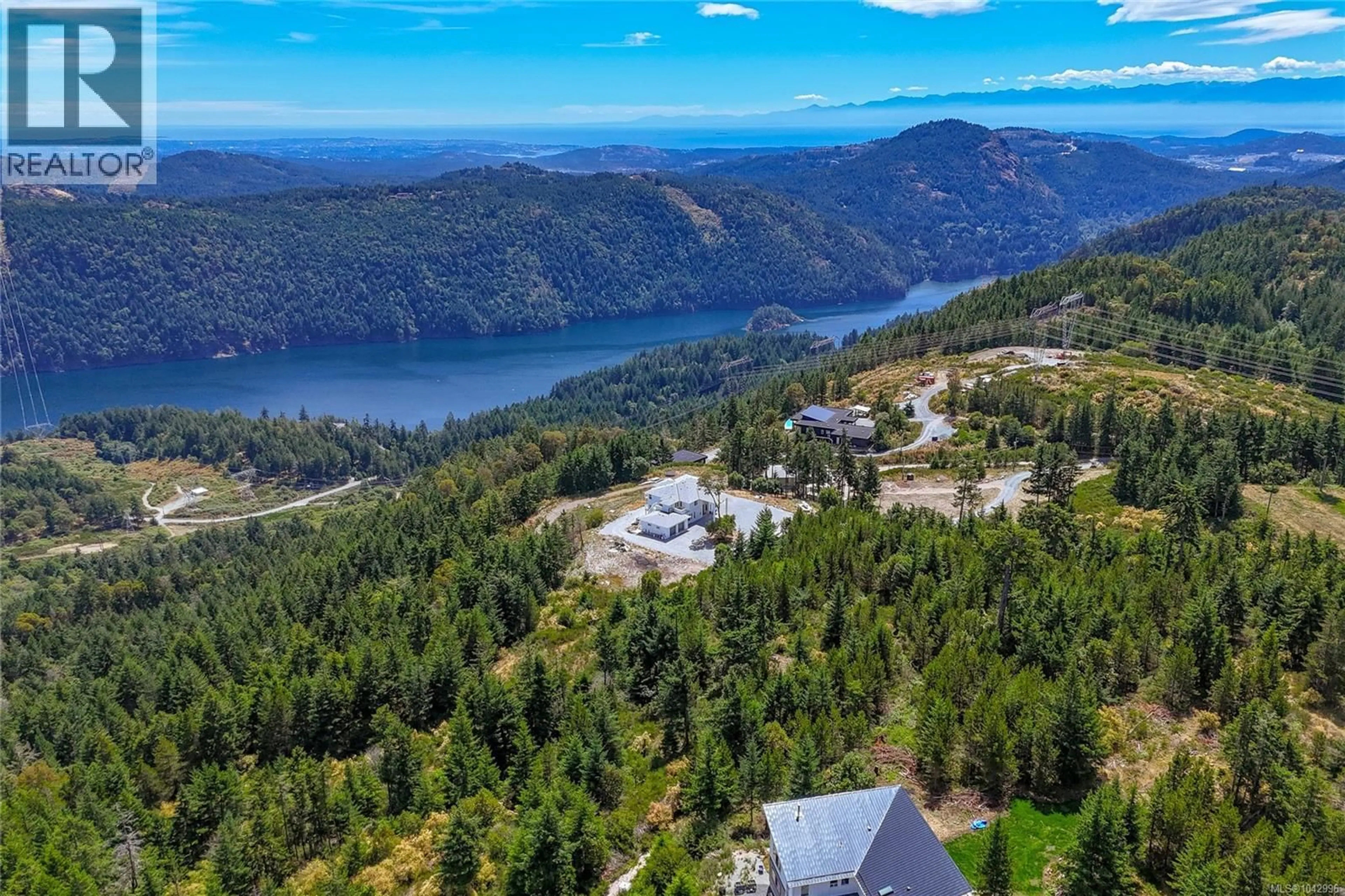 A pic from outside/outdoor area/front of a property/back of a property/a pic from drone, water/lake/river/ocean view for 3981 GOLDSTREAM HEIGHTS DRIVE, Shawnigan Lake British Columbia V0R2L0