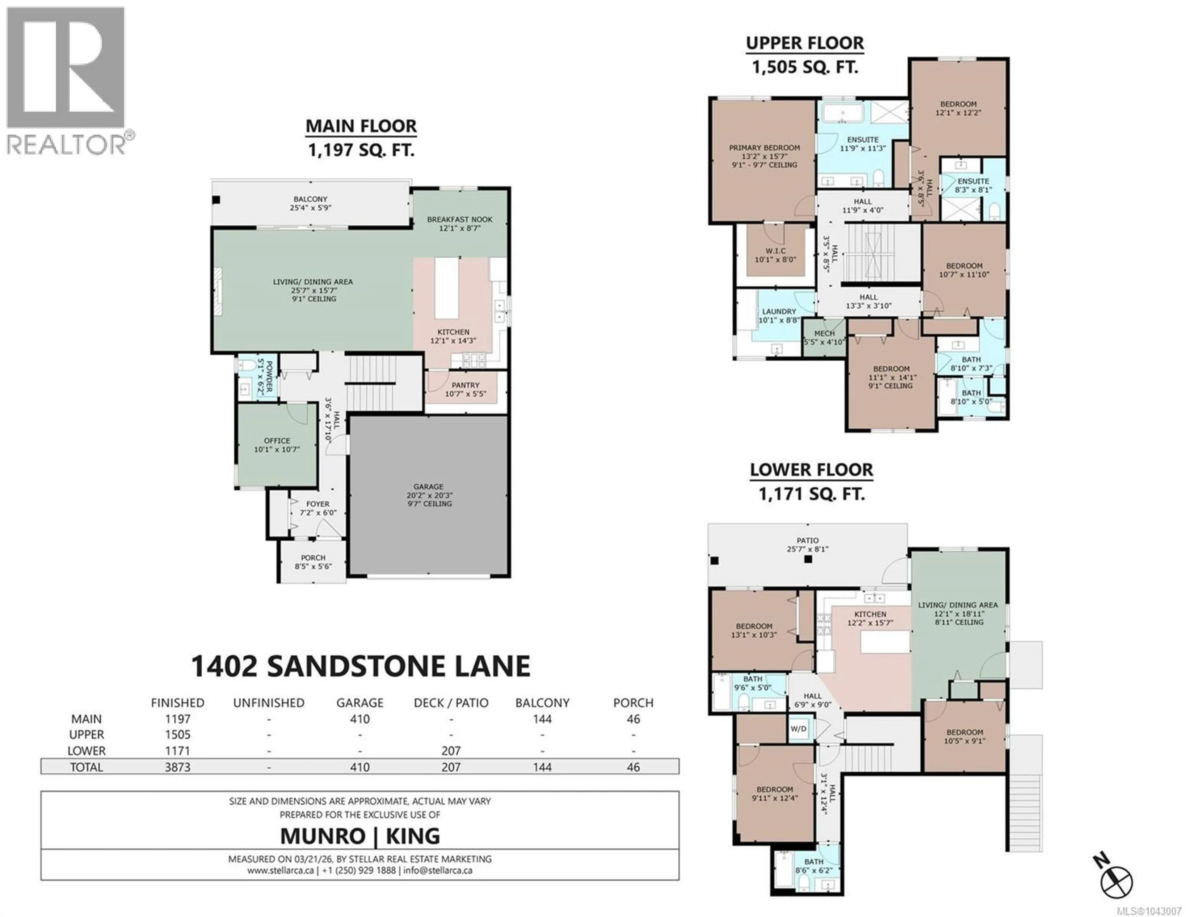 Floor plan for 1402 SANDSTONE LANE, Langford British Columbia V9B7A2