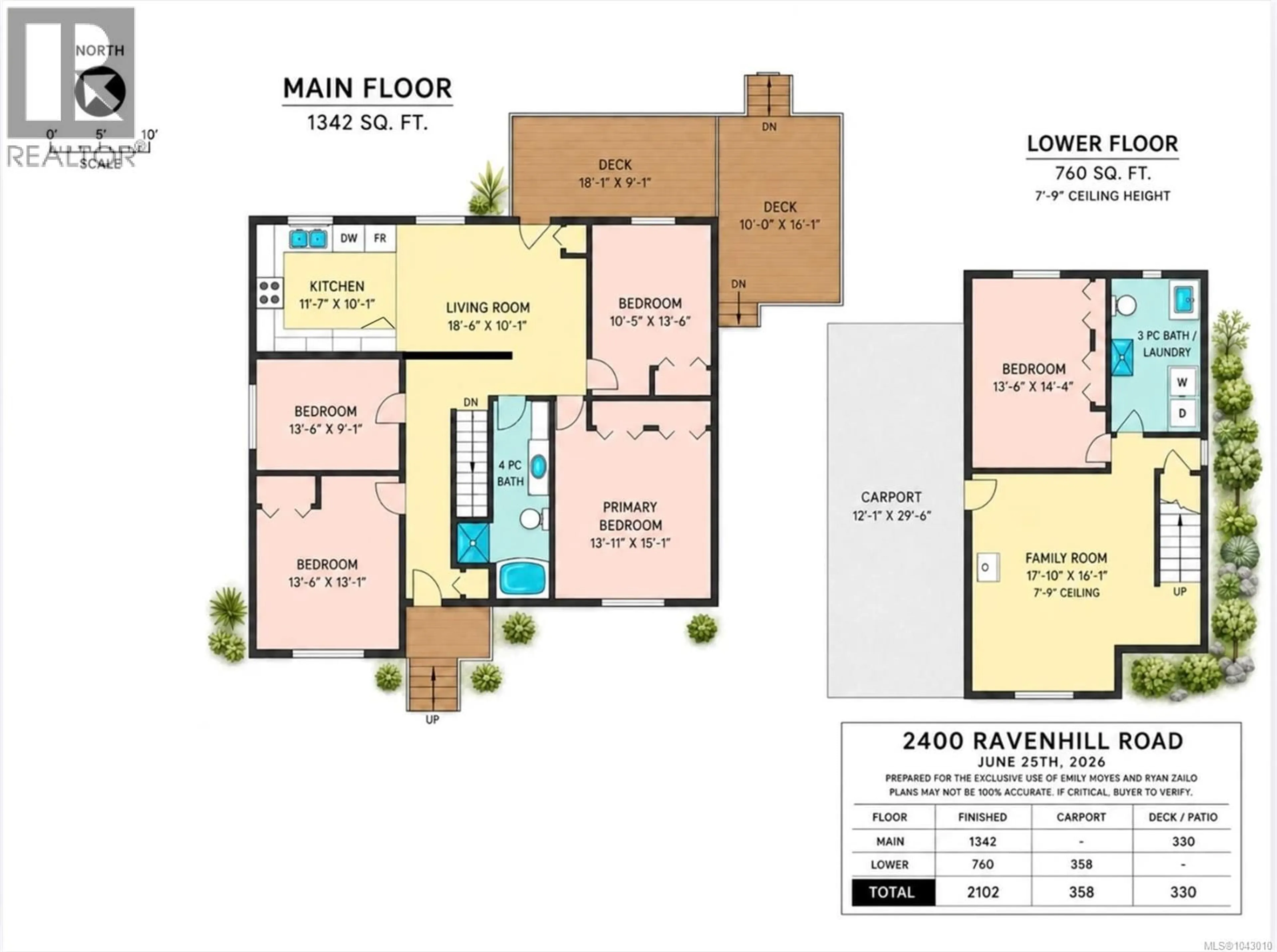 Floor plan for 2400 RAVENHILL ROAD, Shawnigan Lake British Columbia V0R2W0