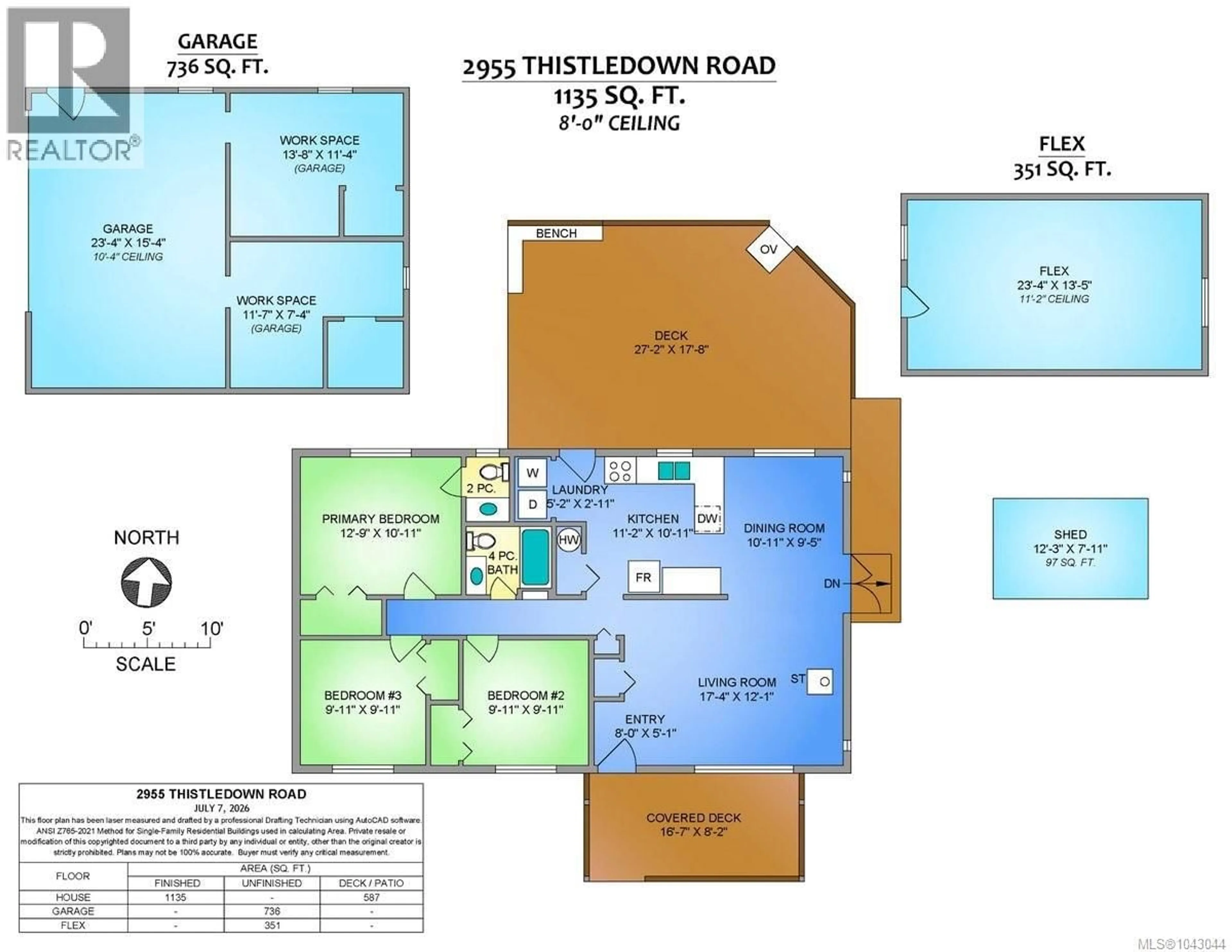 Floor plan for 2955 THISTLEDOWN ROAD, Qualicum Beach British Columbia V9K2A2