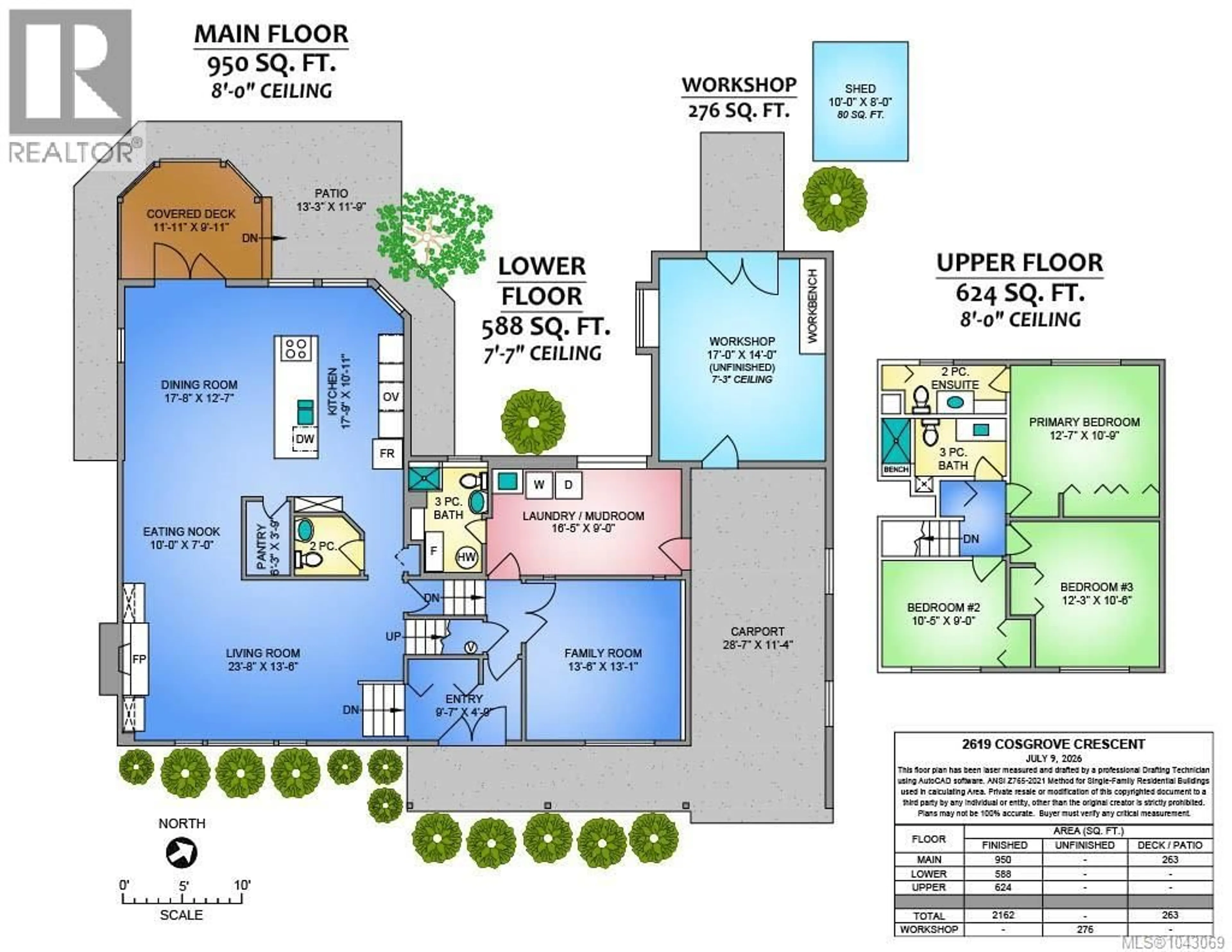 Floor plan for 2619 COSGROVE CRESCENT, Nanaimo British Columbia V9S3P5