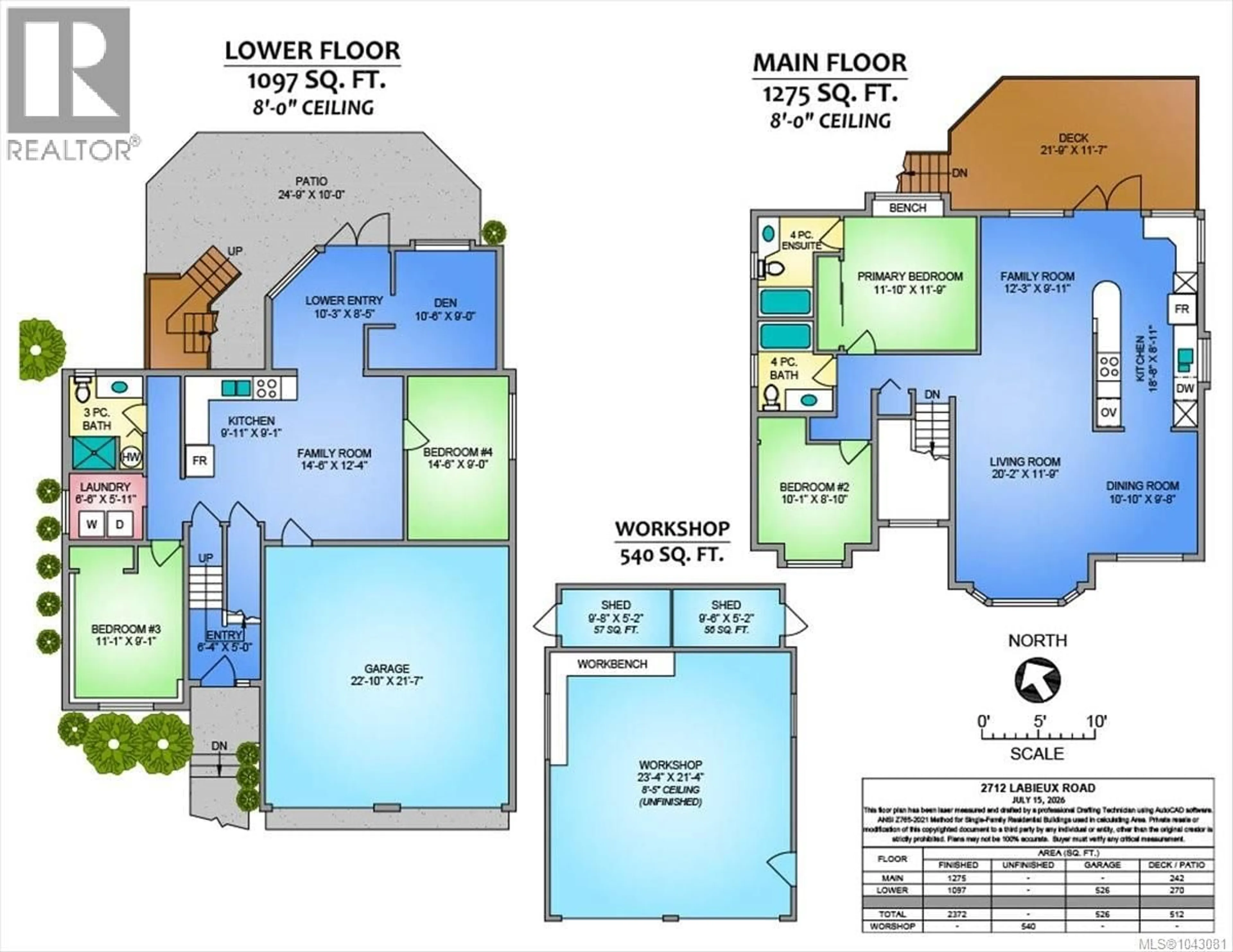 Floor plan for 2712 LABIEUX ROAD, Nanaimo British Columbia V9T3N6