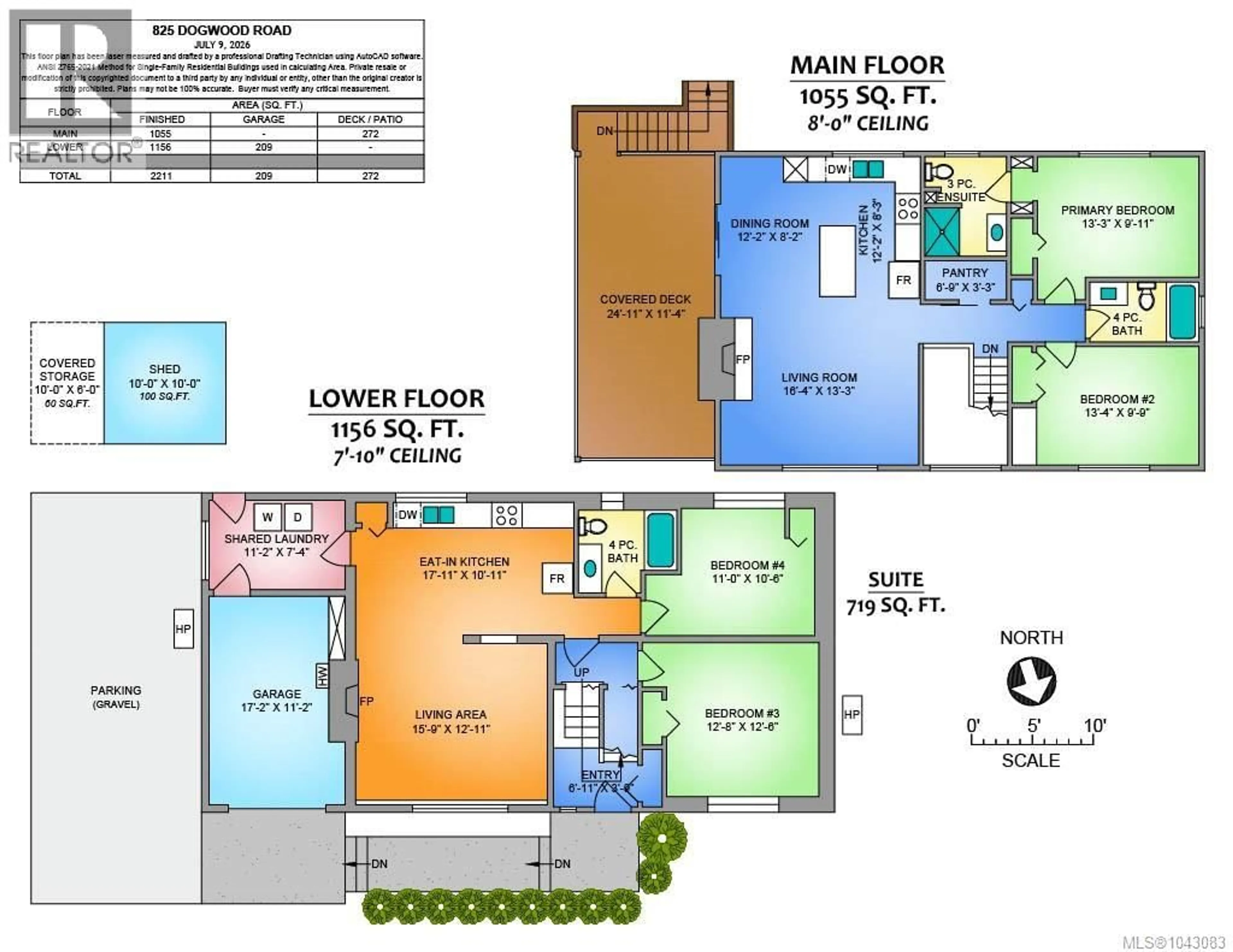 Floor plan for 825 DOGWOOD ROAD, Nanaimo British Columbia V9R3C2