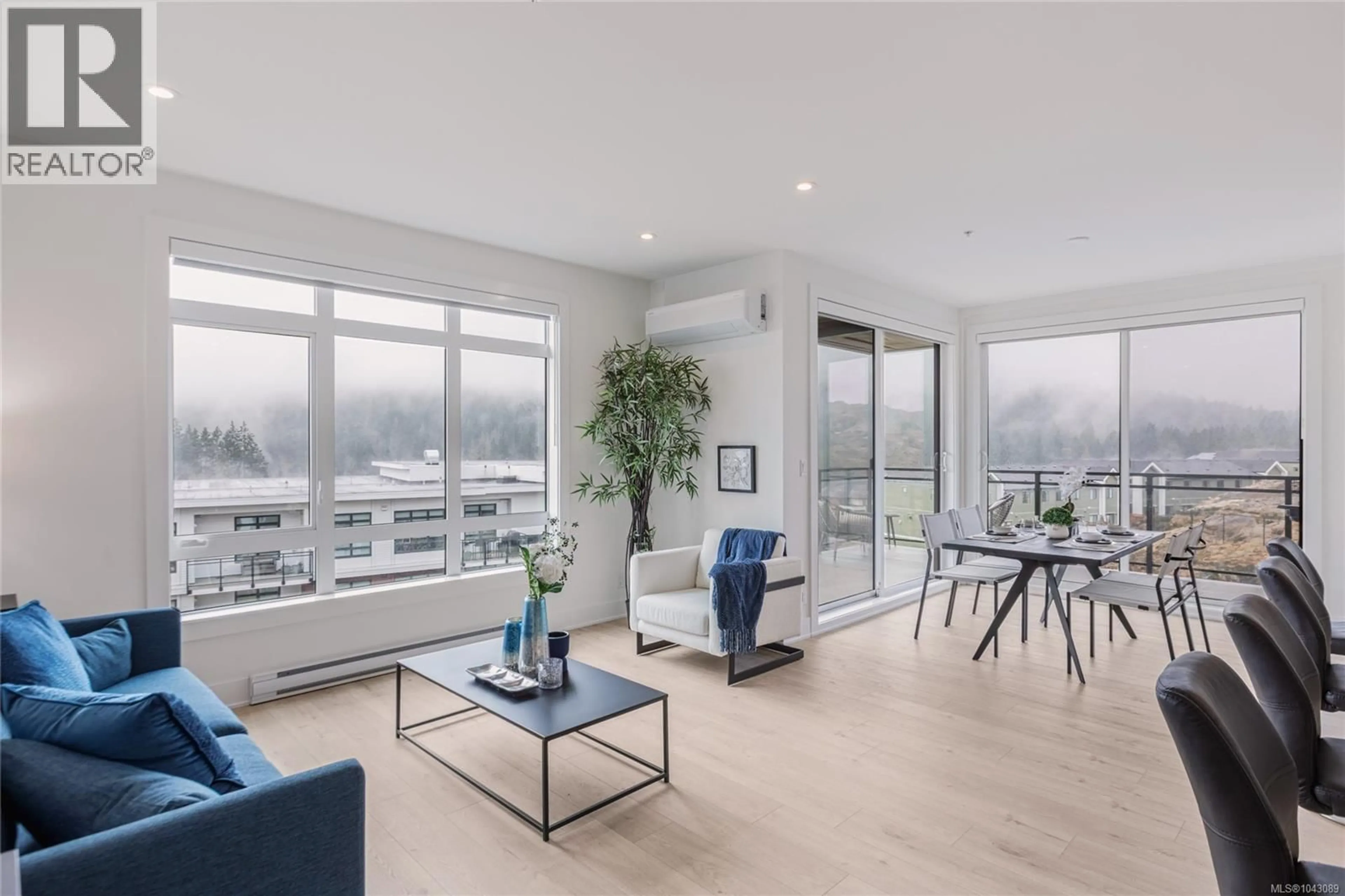 Living room with furniture, wood/laminate floor for 302 - 1114 SAMAR CRESCENT, Langford British Columbia V9B7C5