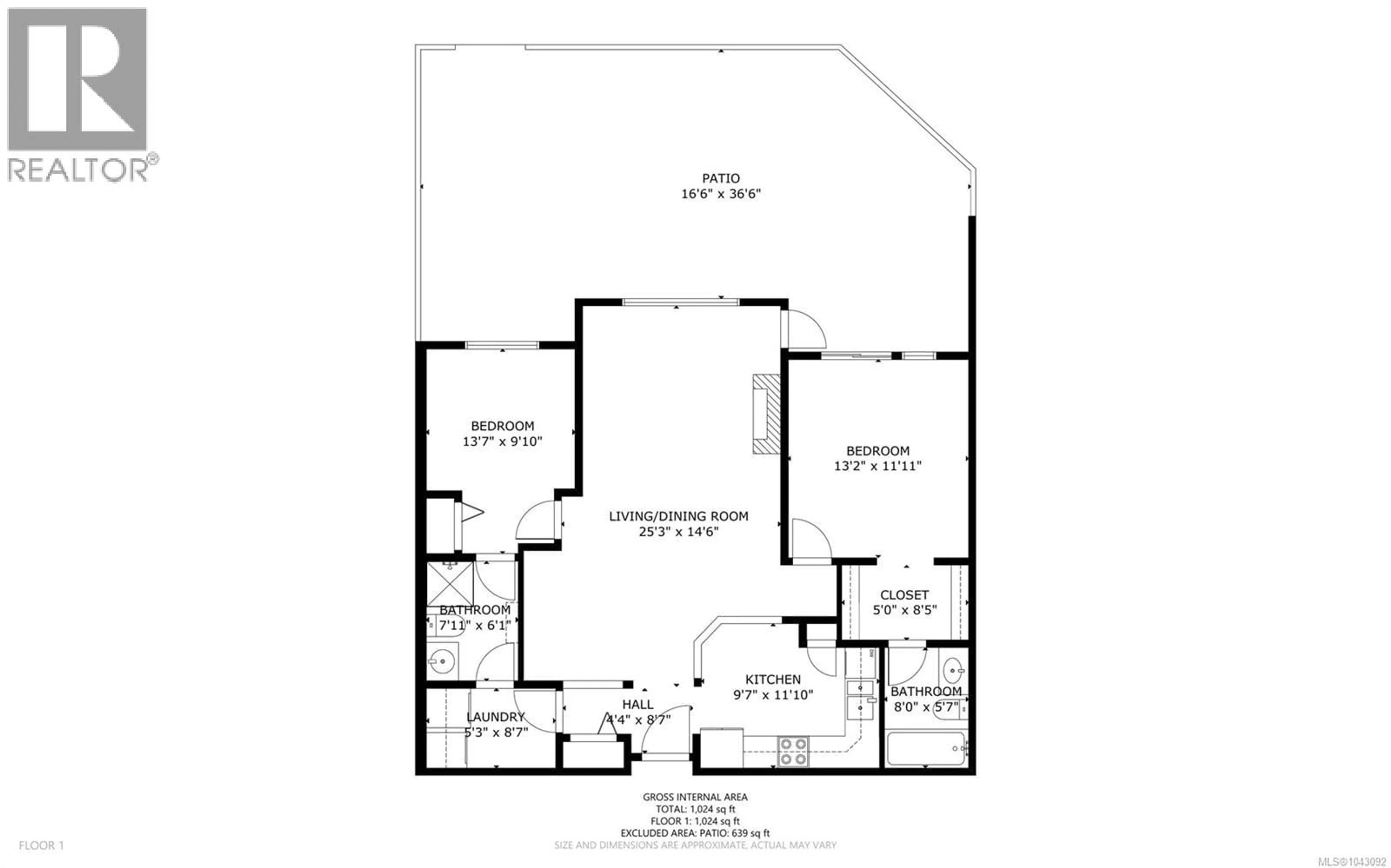 Floor plan for 114 - 5620 EDGEWATER LANE, Nanaimo British Columbia V9T6K1