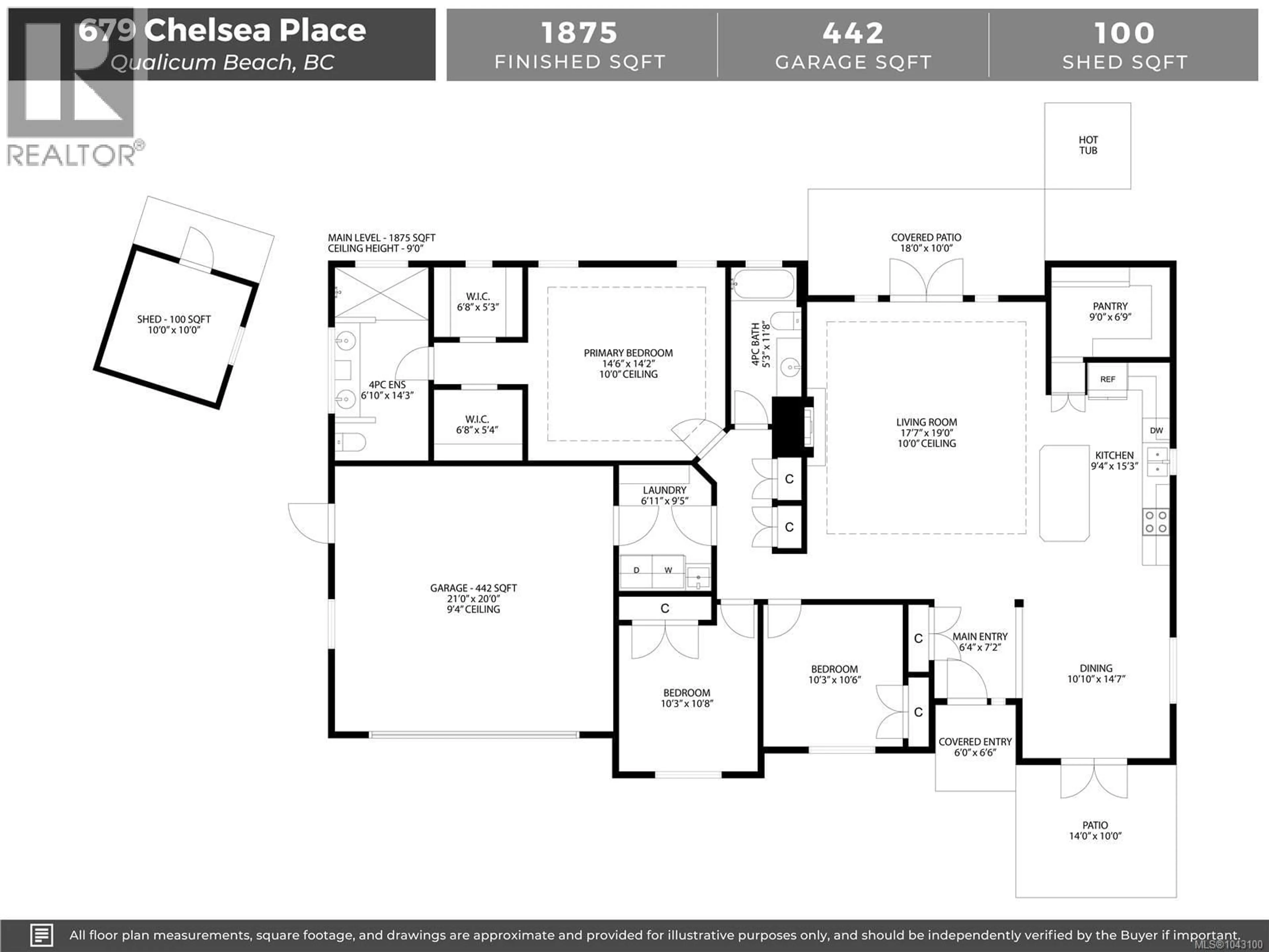 Floor plan for 679 CHELSEA PLACE, Qualicum Beach British Columbia V9K1C3