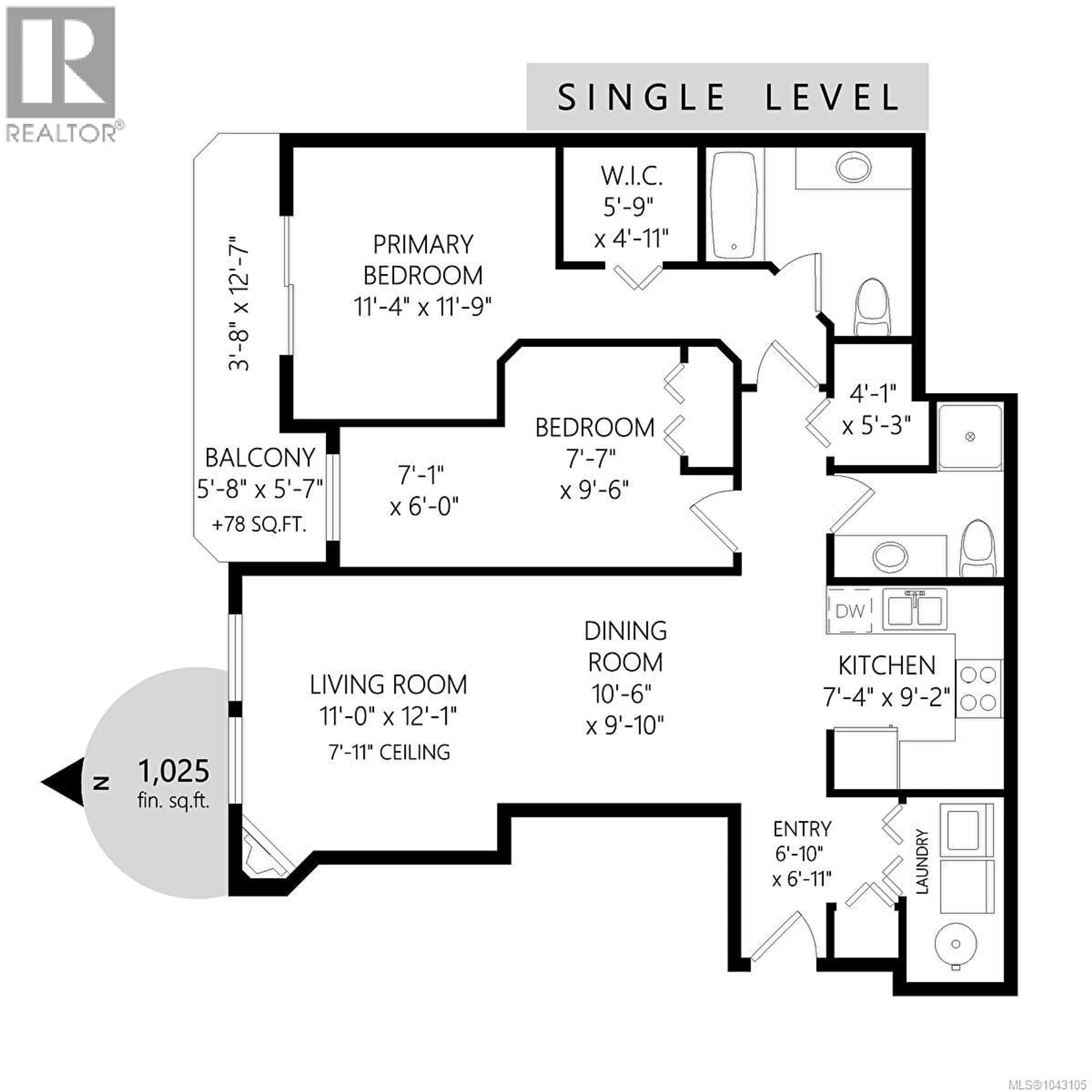 Floor plan for 202 - 9844 CROFT STREET, Chemainus British Columbia V0R1K0
