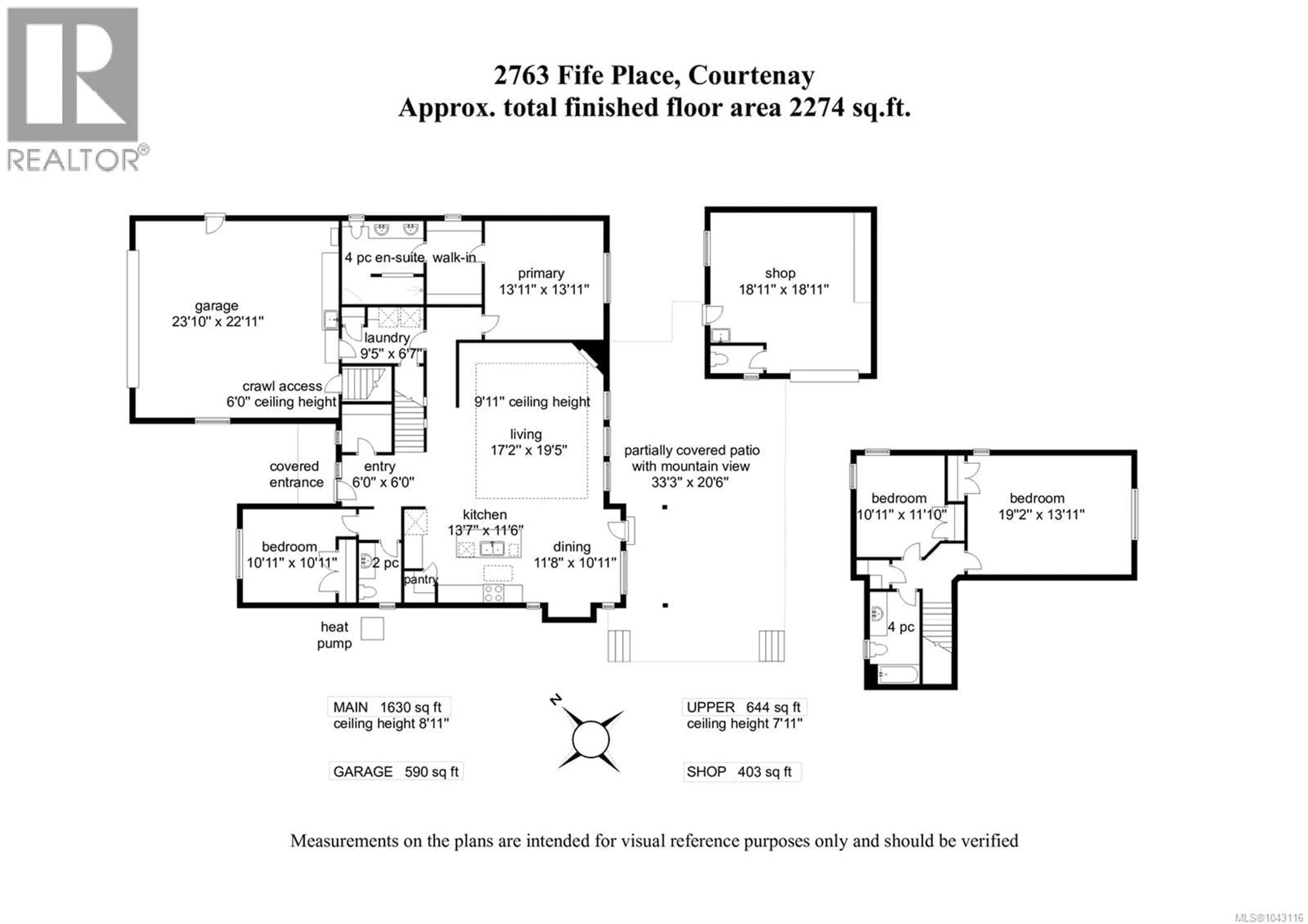Floor plan for 2763 FIFE PLACE, Courtenay British Columbia V9N4A6