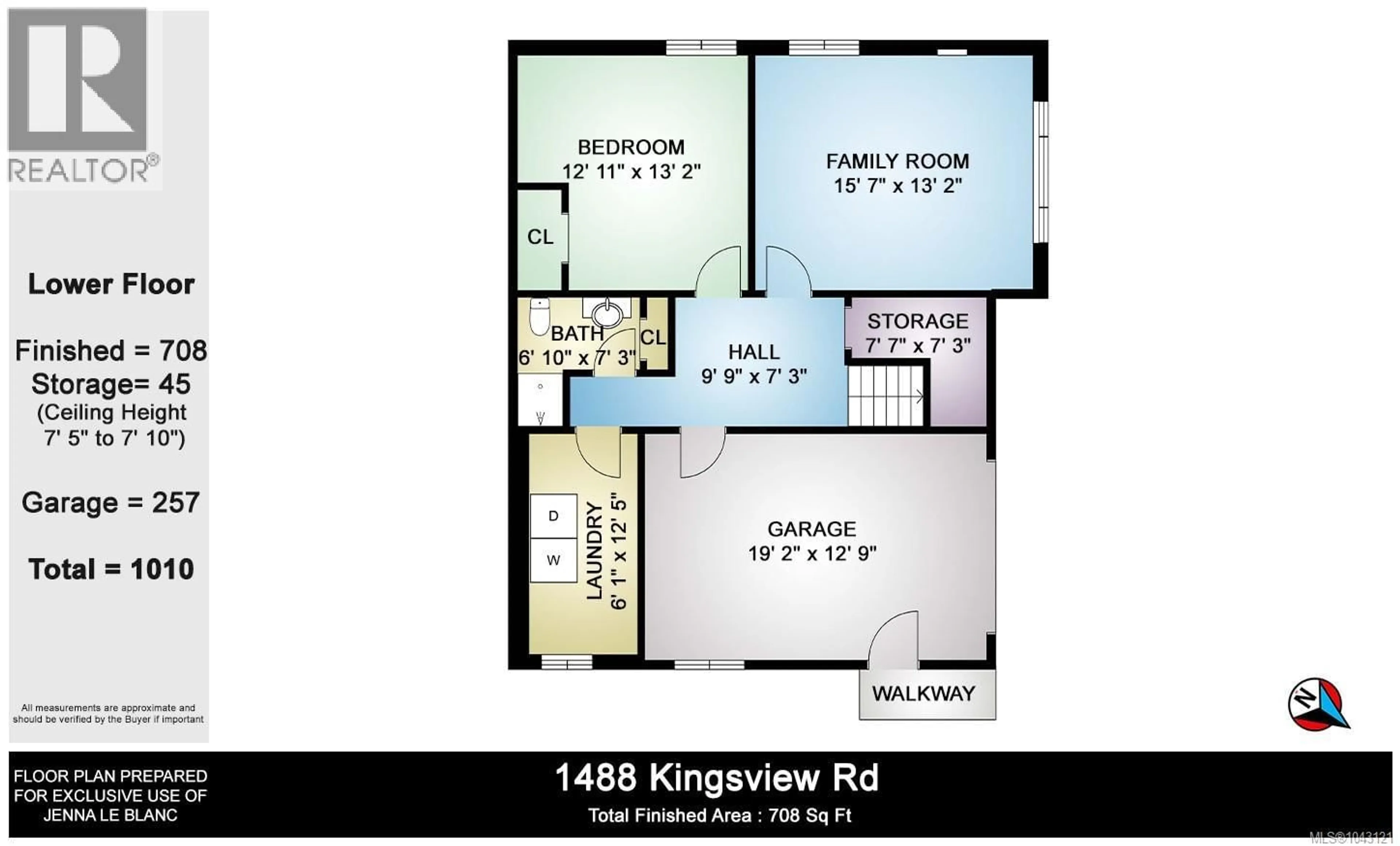 Floor plan for 1488 KINGSVIEW ROAD, Duncan British Columbia V9L5P1