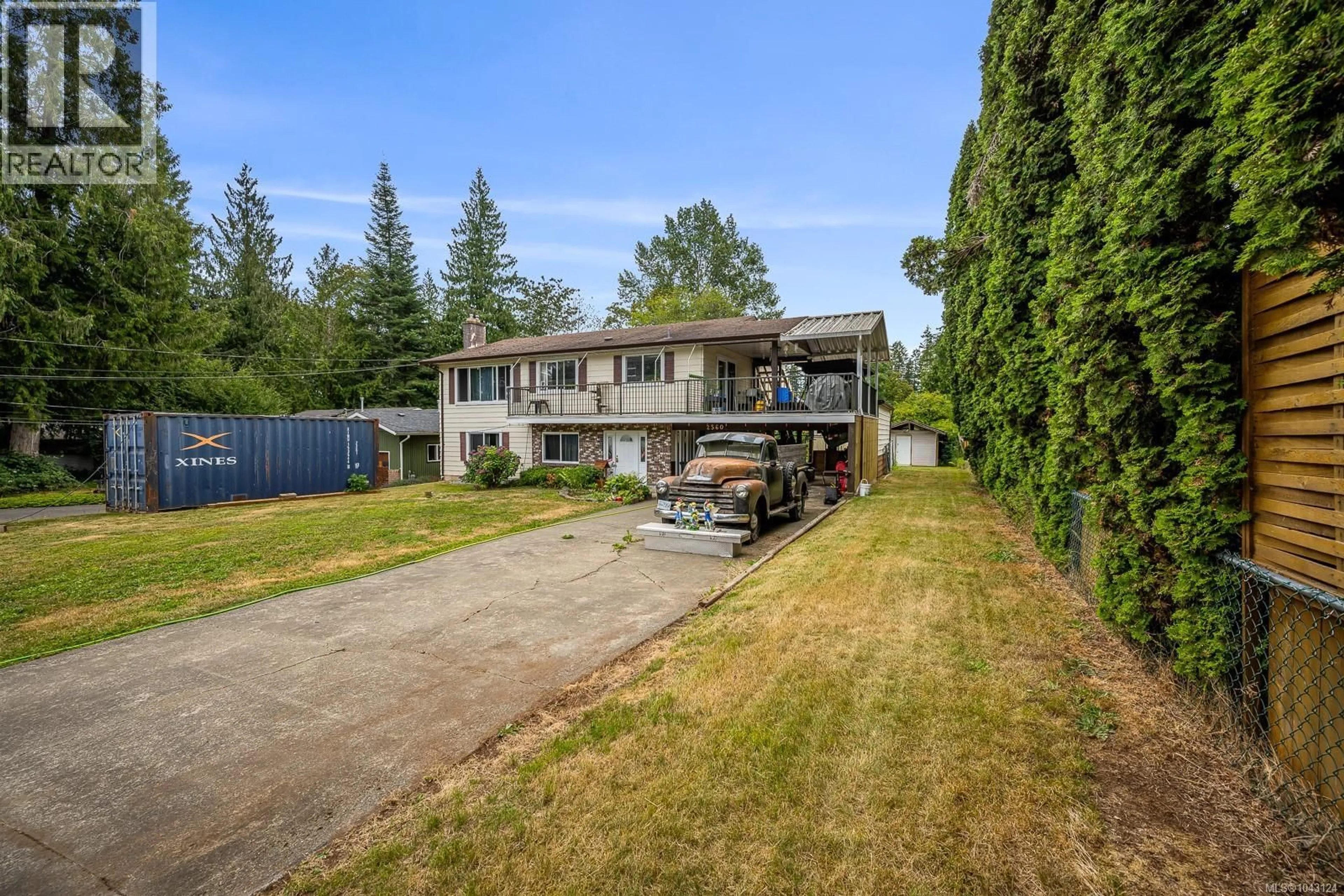A pic from outside/outdoor area/front of a property/back of a property/a pic from drone, unknown for 2560 MABLEY ROAD, Courtenay British Columbia V9N9K2