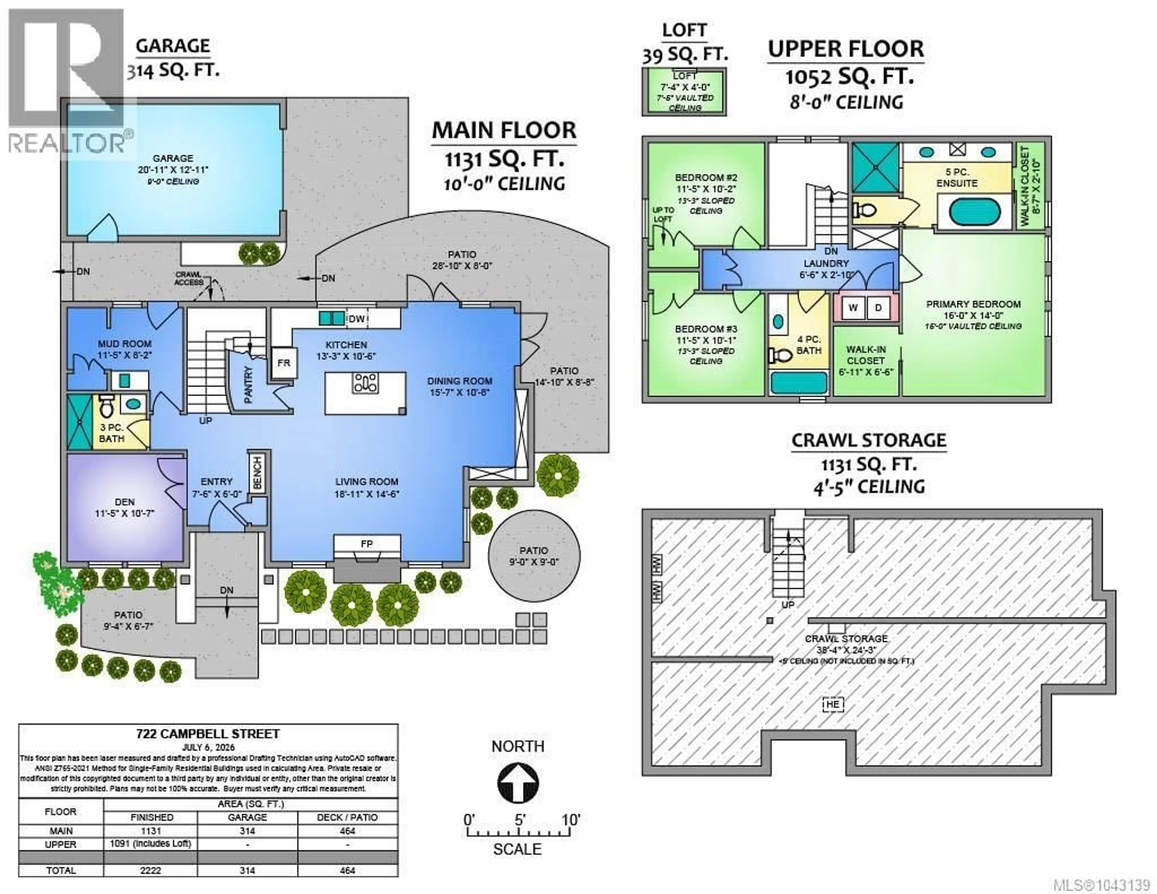 Floor plan for 722 CAMPBELL STREET, Nanaimo British Columbia V9R7A8