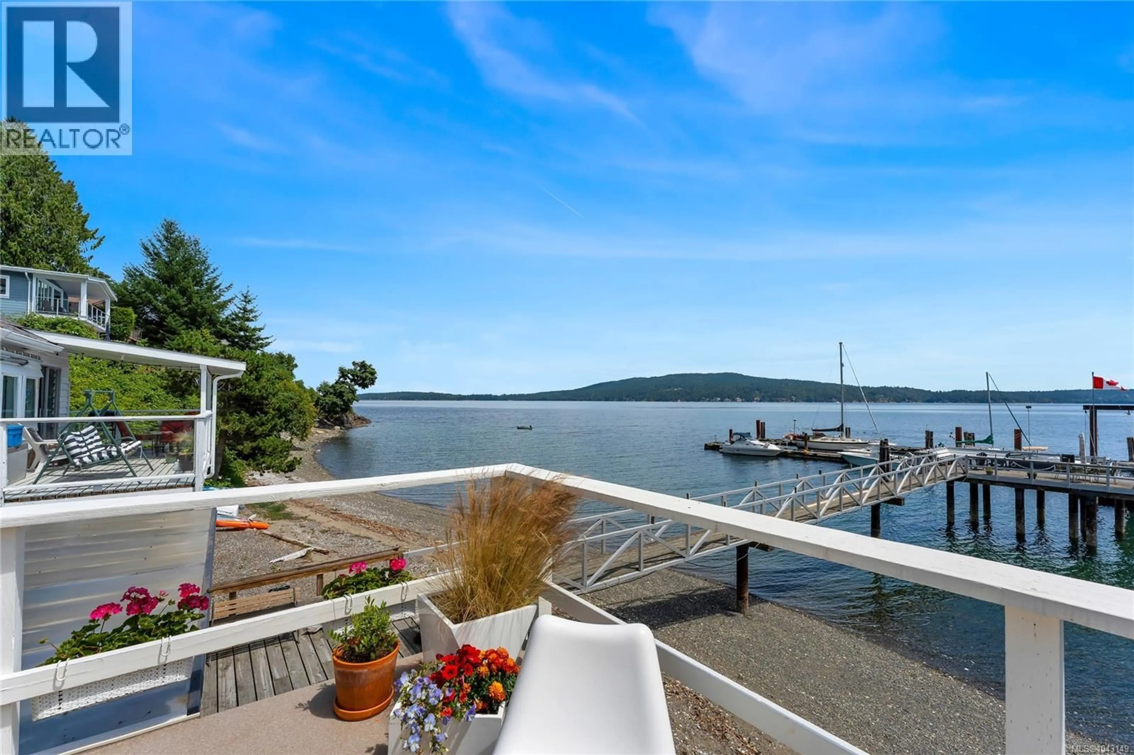 Patio, water/lake/river/ocean view for 12 - 1723 SANDY BEACH ROAD, Mill Bay British Columbia V0R2P4