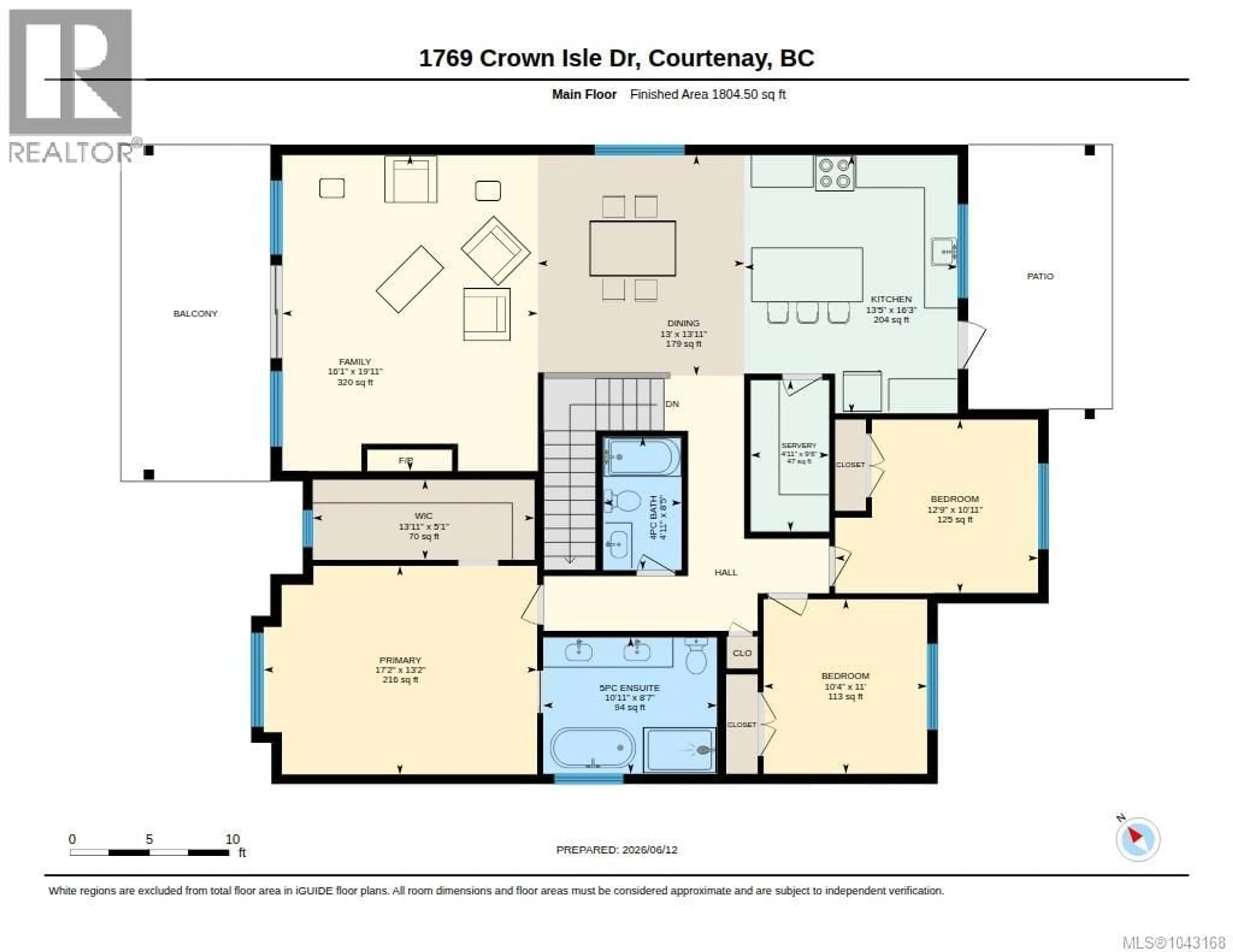 Floor plan for 1725 CROWN ISLE BOULEVARD, Courtenay British Columbia V9N0K1
