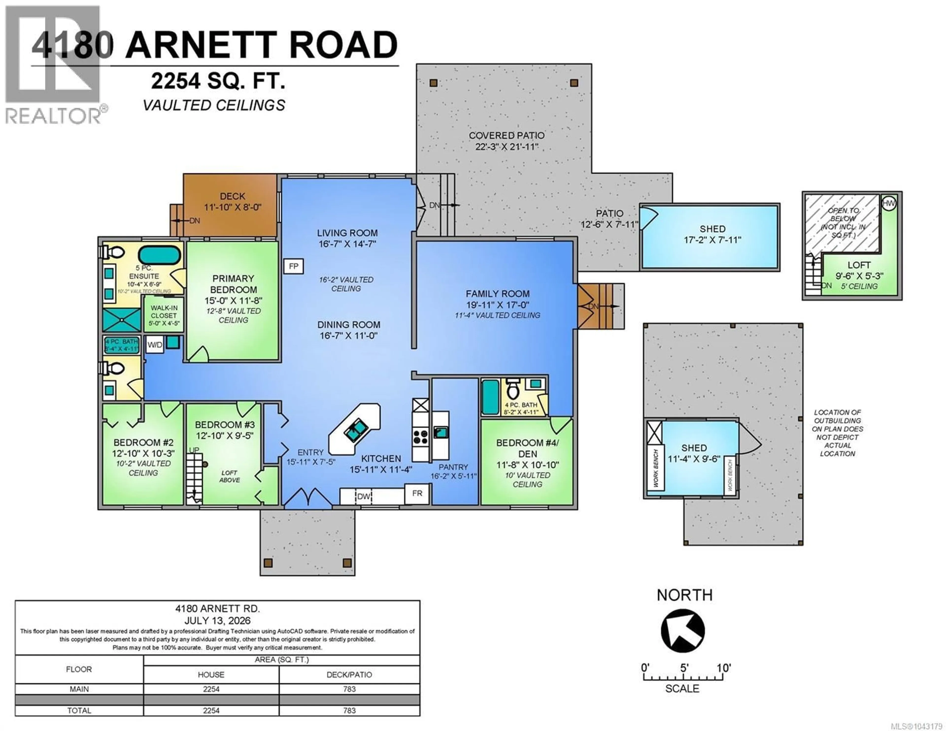 Floor plan for 4180 ARNETT ROAD, Courtenay British Columbia V9N9N3