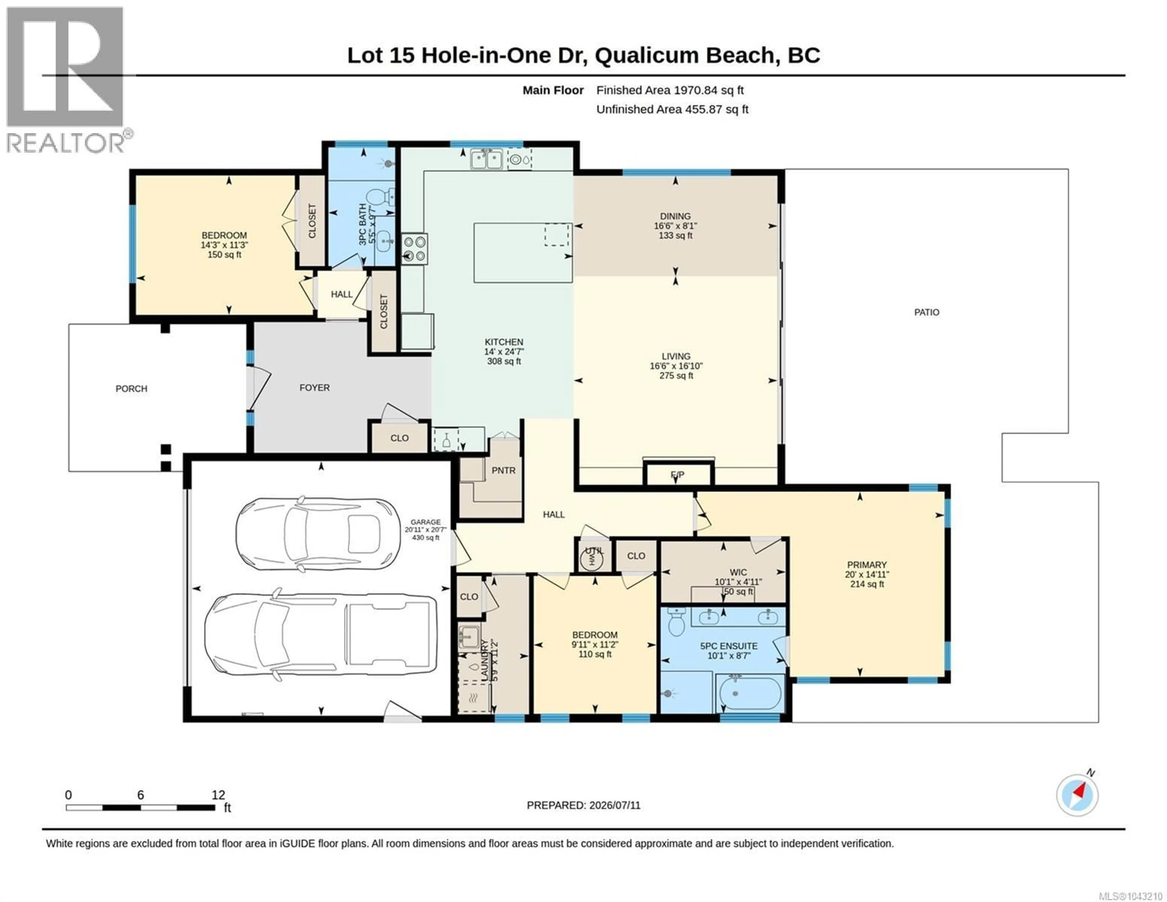 Floor plan for 519 HOLE-IN-ONE DRIVE, Qualicum Beach British Columbia V9K1B0