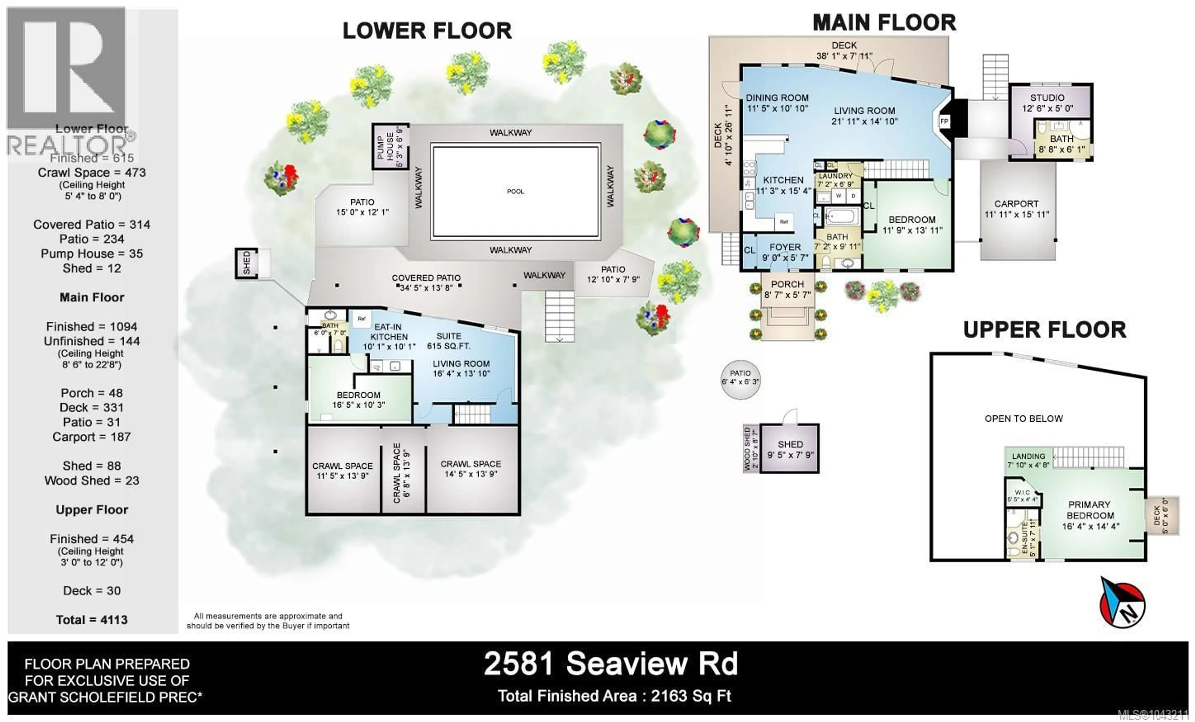 Floor plan for 2581 SEAVIEW ROAD, Mill Bay British Columbia V8H1C8