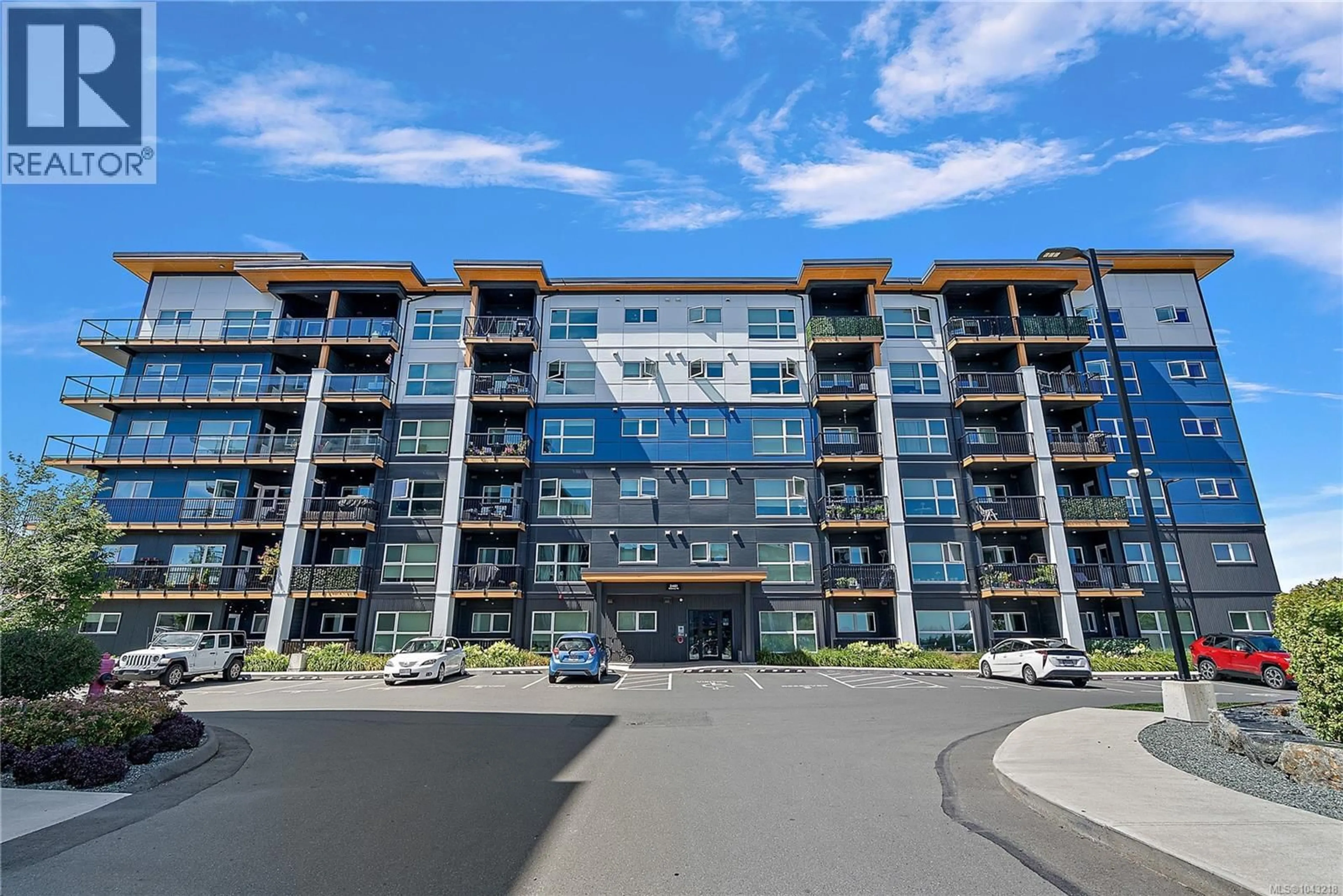 A pic from outside/outdoor area/front of a property/back of a property/a pic from drone, building for 412 - 2461 GATEWAY ROAD, Langford British Columbia V9B6M6
