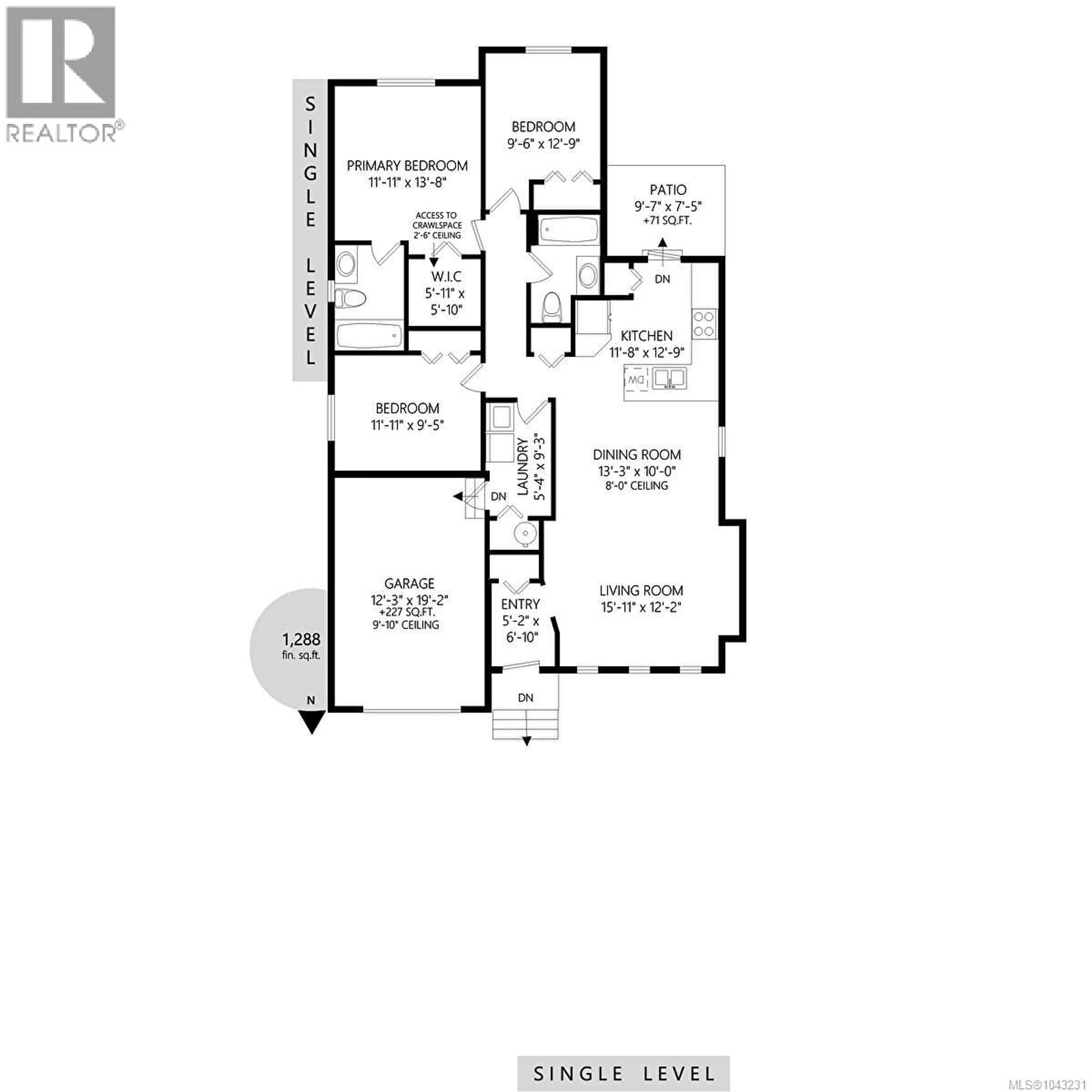 Floor plan for 5 - 9650 ASKEW CREEK DRIVE, Chemainus British Columbia V0R1K3