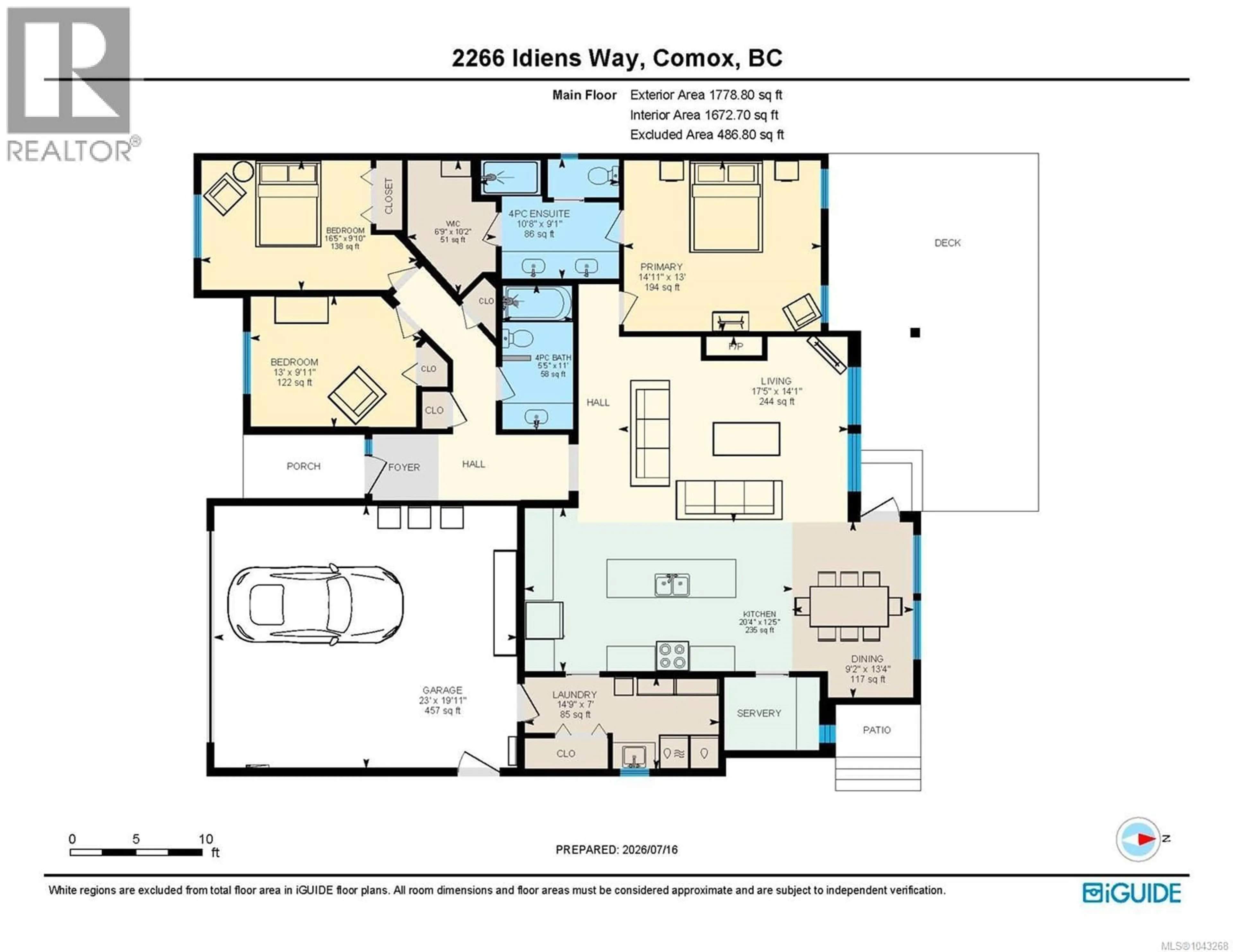 Floor plan for 2266 IDIENS WAY, Courtenay British Columbia V9N3Z4