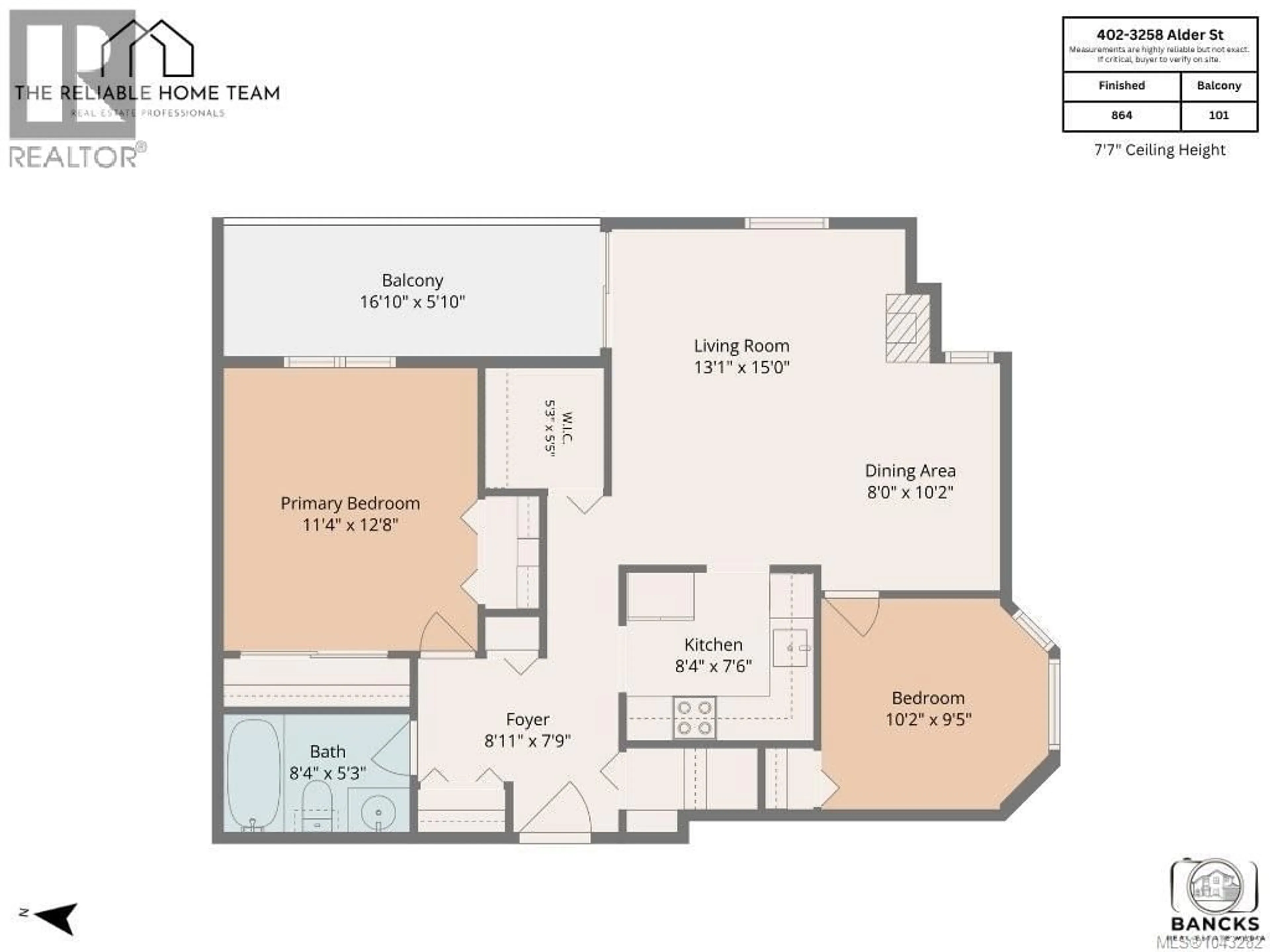 Floor plan for 402 - 3258 ALDER STREET, Saanich British Columbia V8X1P2