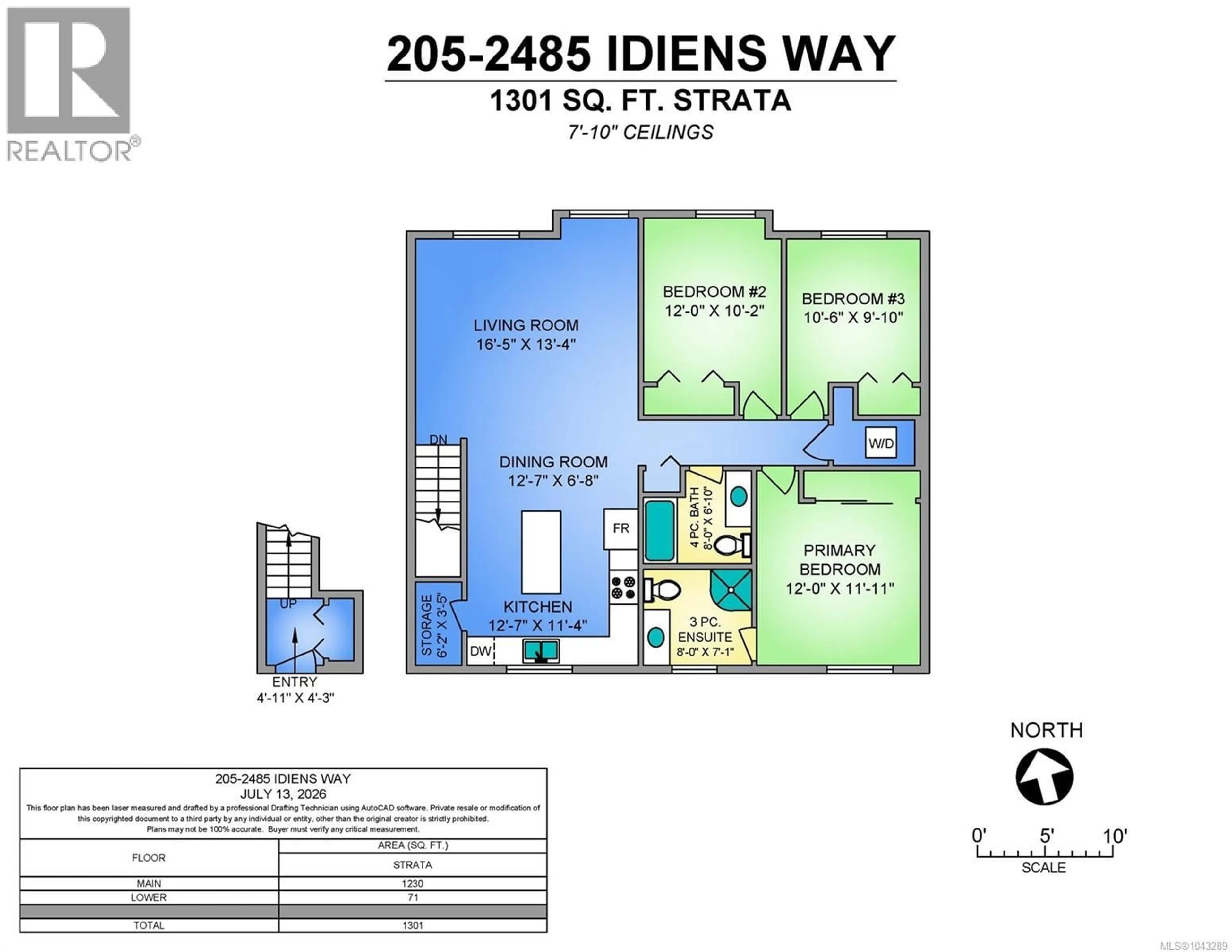 Floor plan for 205 - 2485 IDIENS WAY, Courtenay British Columbia V9N9J4