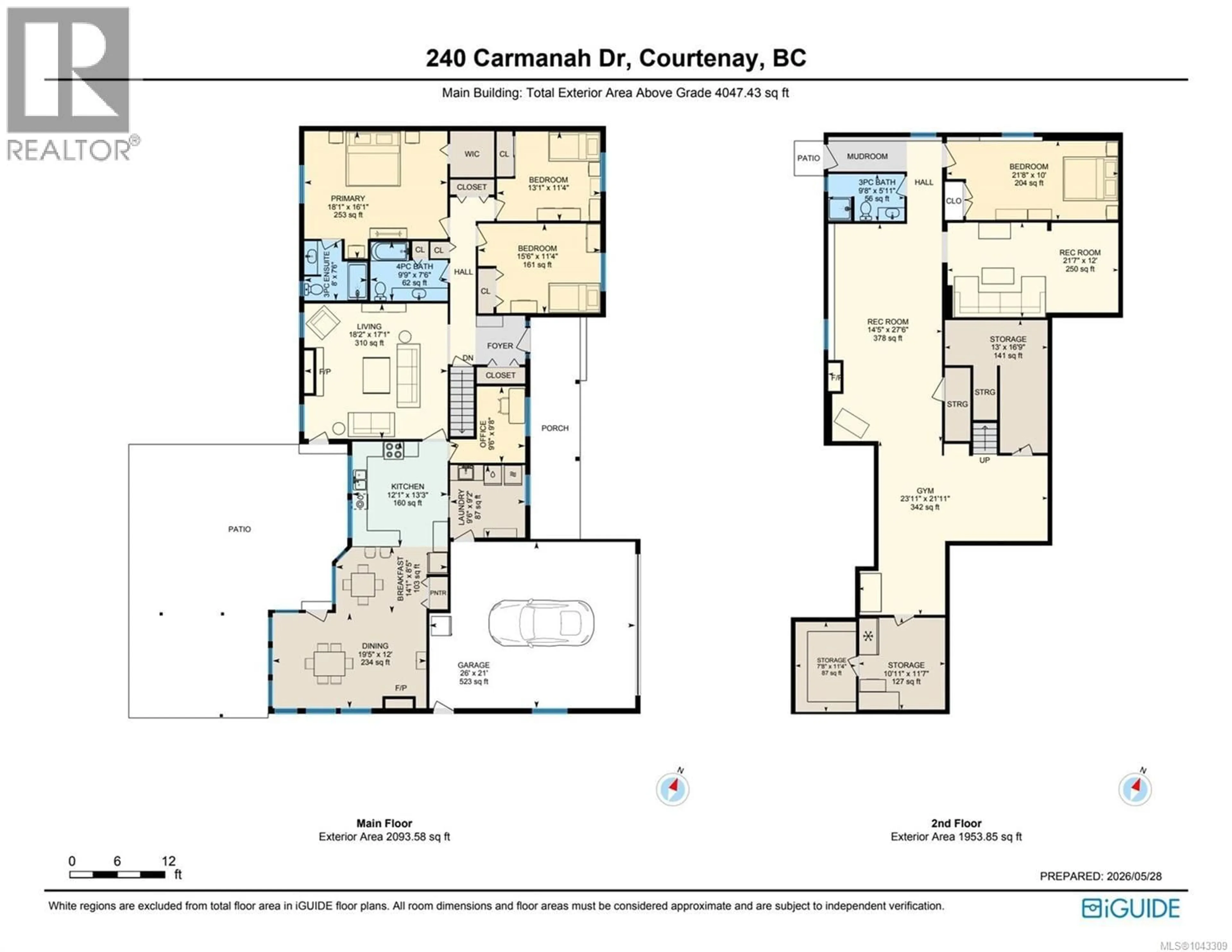Floor plan for 240 CARMANAH DRIVE, Courtenay British Columbia V9N8N4