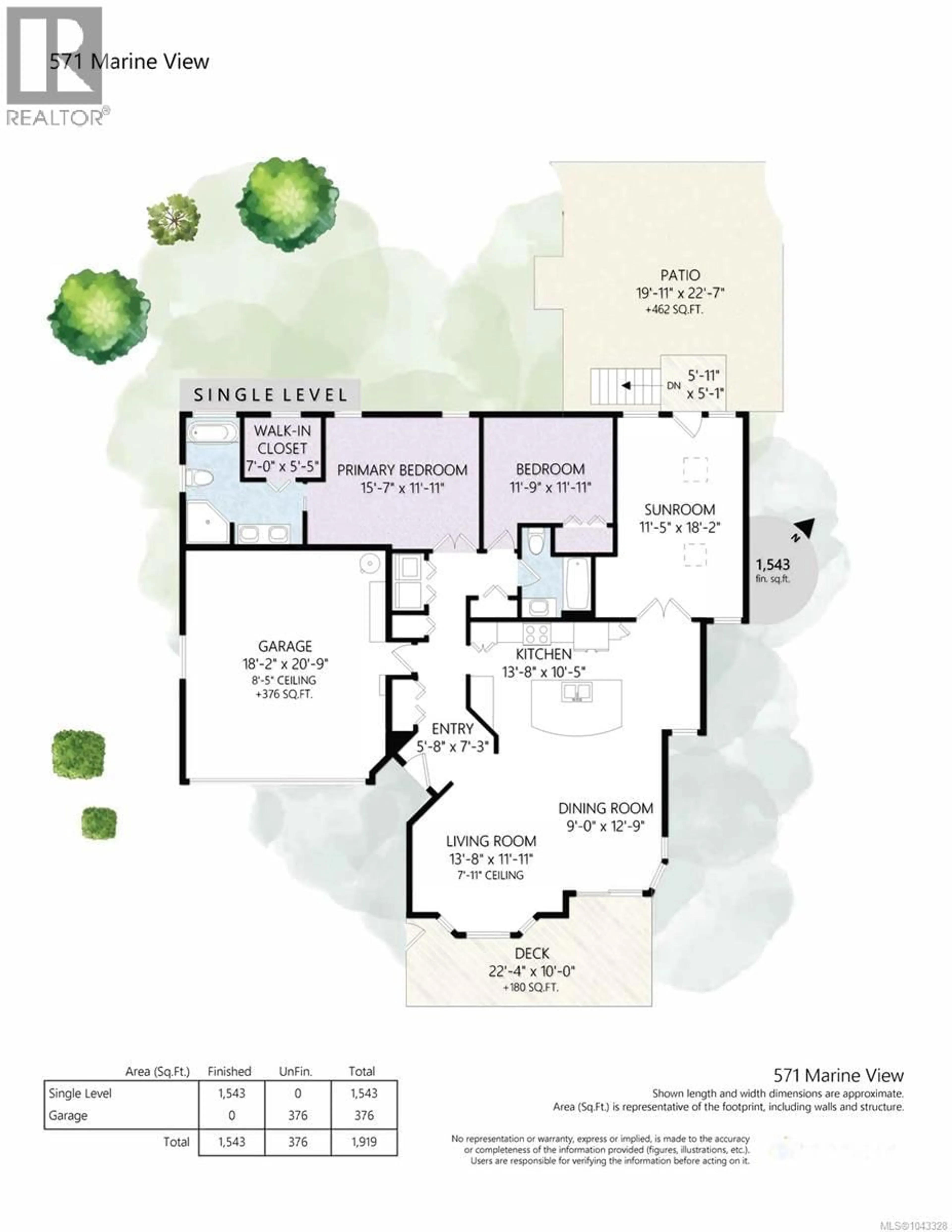 Floor plan for 571 MARINE VIEW, Cobble Hill British Columbia V0R1L1