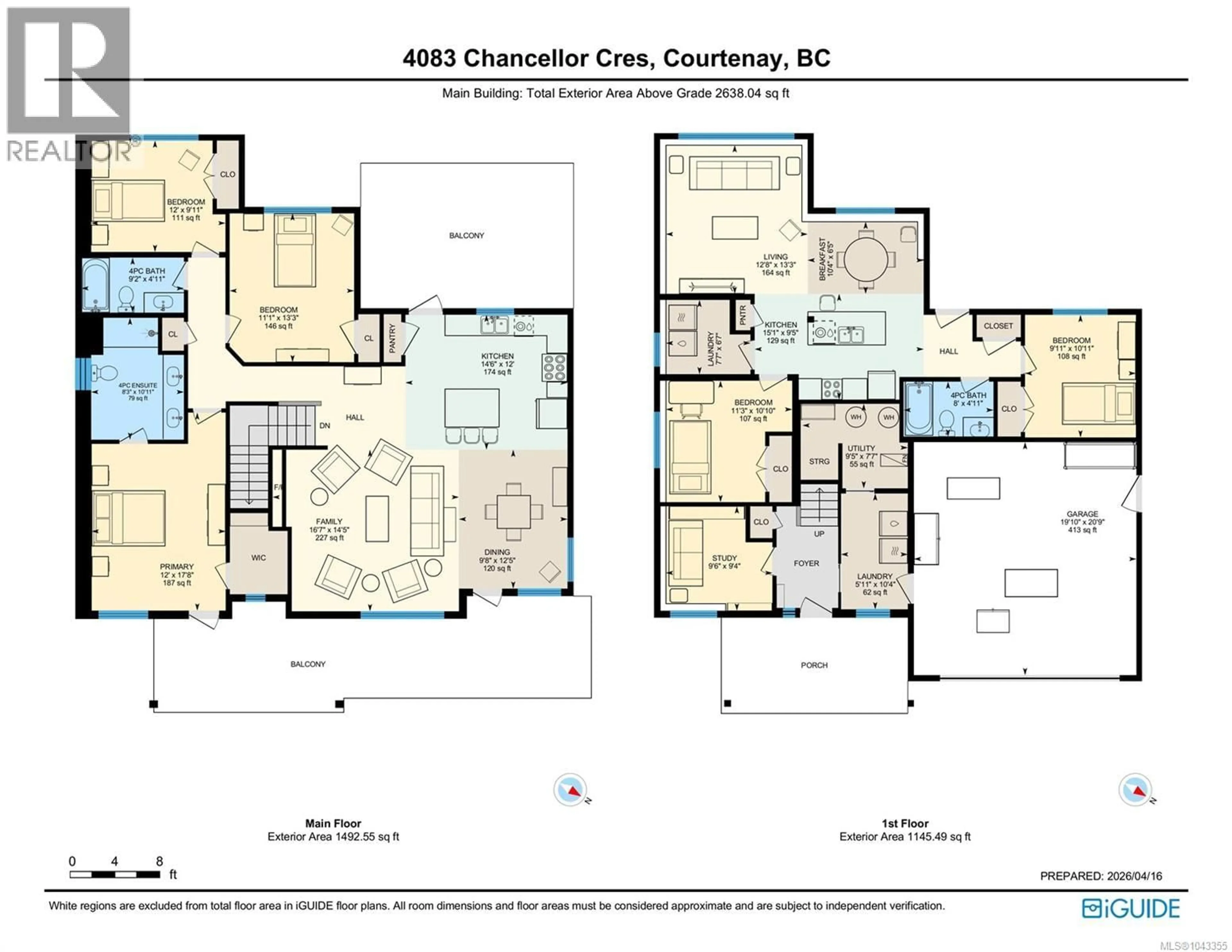 Floor plan for 4083 CHANCELLOR CRESCENT, Courtenay British Columbia V9N0B3