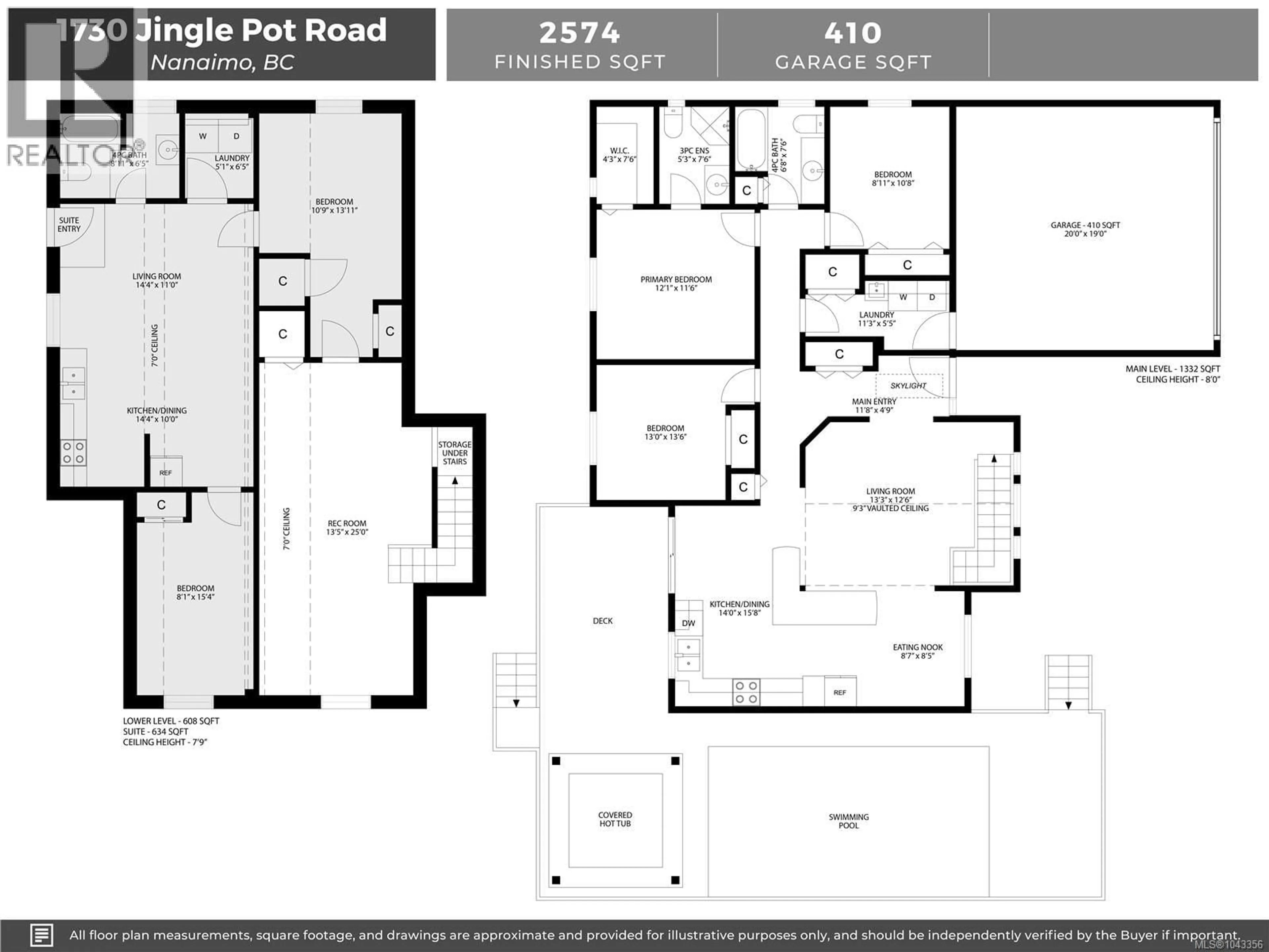 Floor plan for 1730 JINGLE POT ROAD, Nanaimo British Columbia V9R6H1